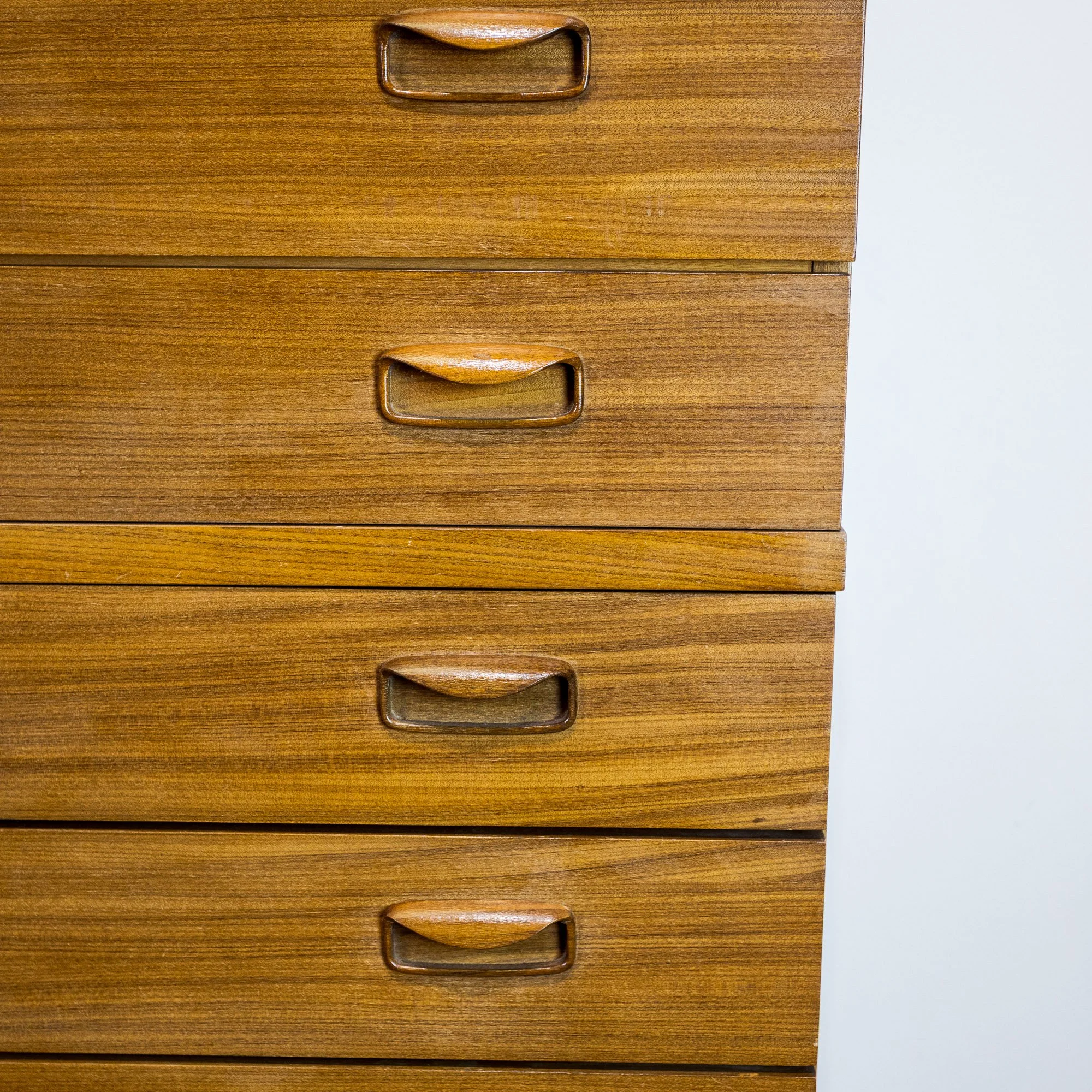 Wrighton Teak Tallboy Chest of 7 Drawers