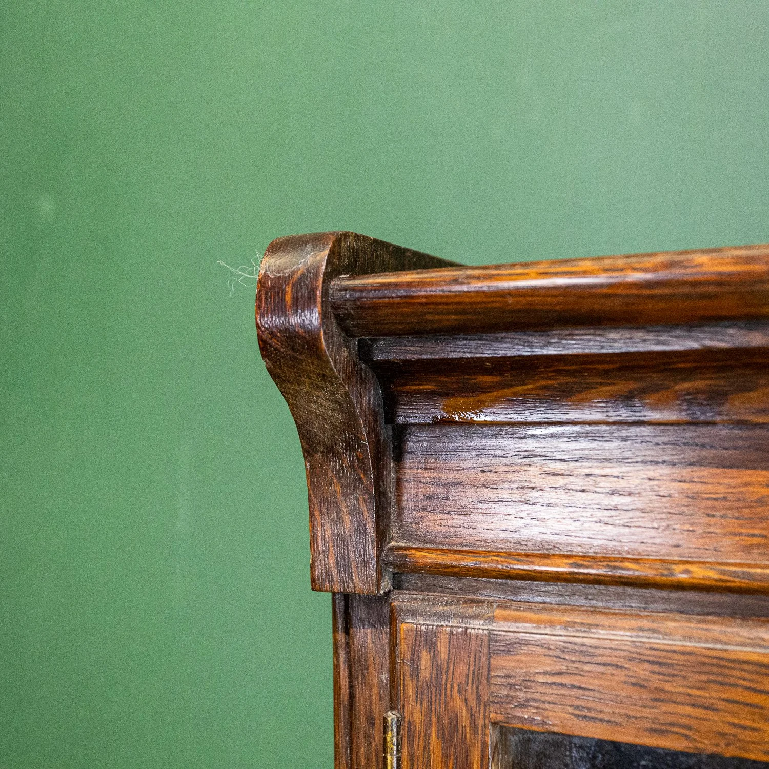 Minty Four Section Oak Stacking Secretaire Bookcase