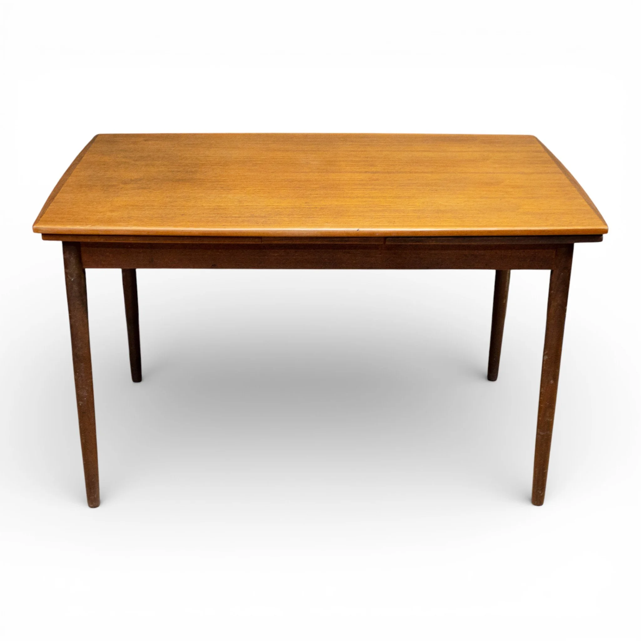 Danish Teak Draw Leaf Dining Table by Soborg Møbelfabrik