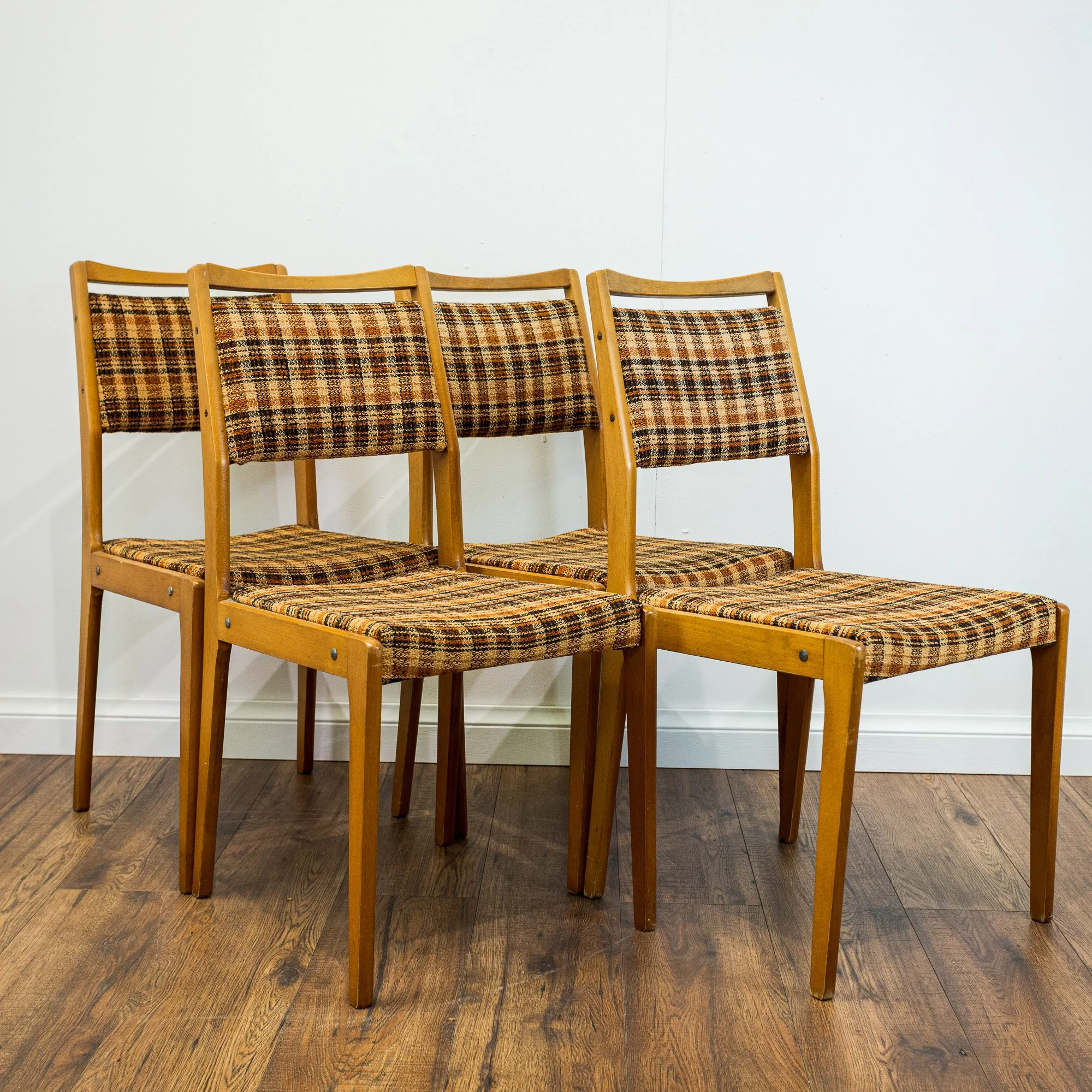 German Teak Dining Chairs – Set of 4