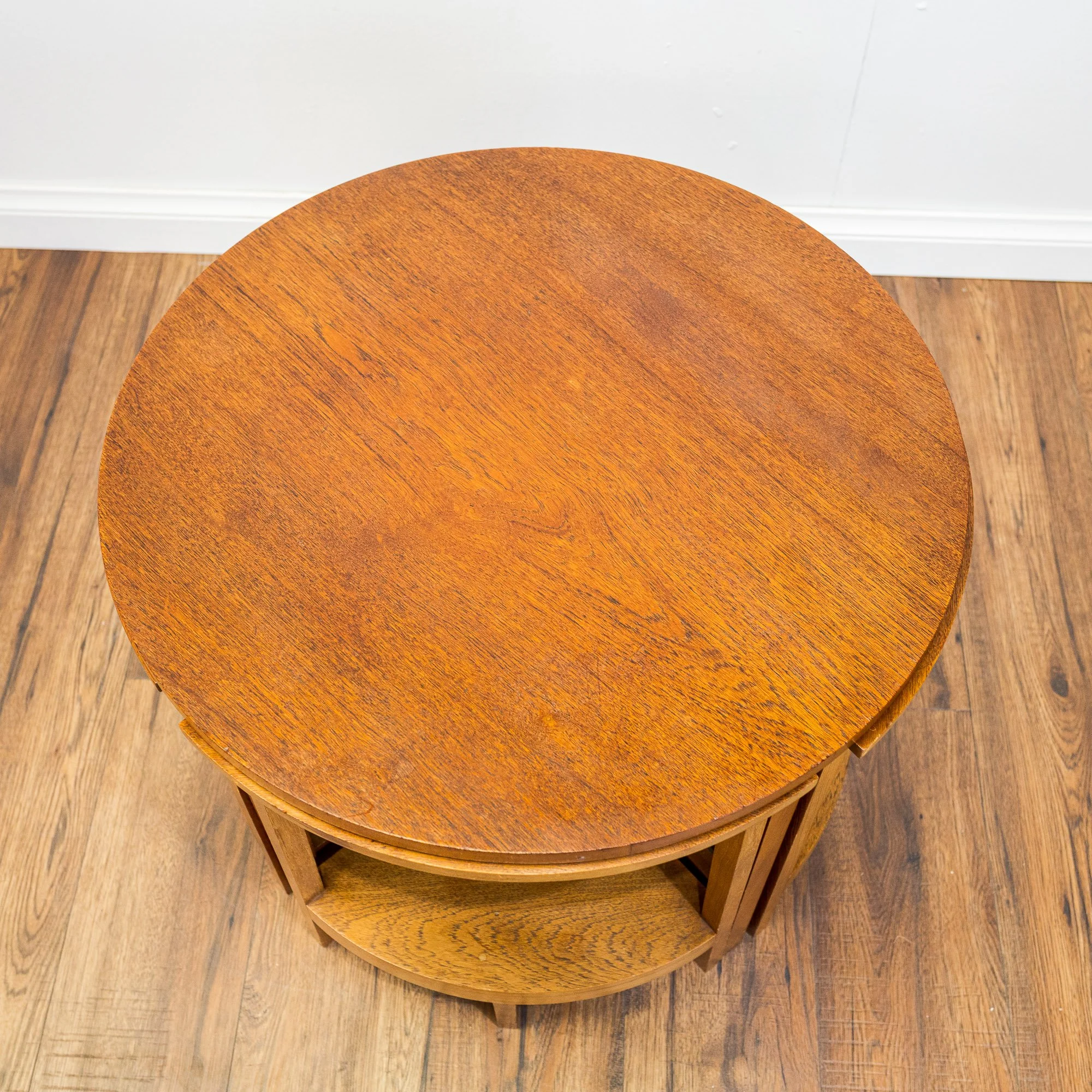 Art Deco Quartet Oak Nest of Tables
