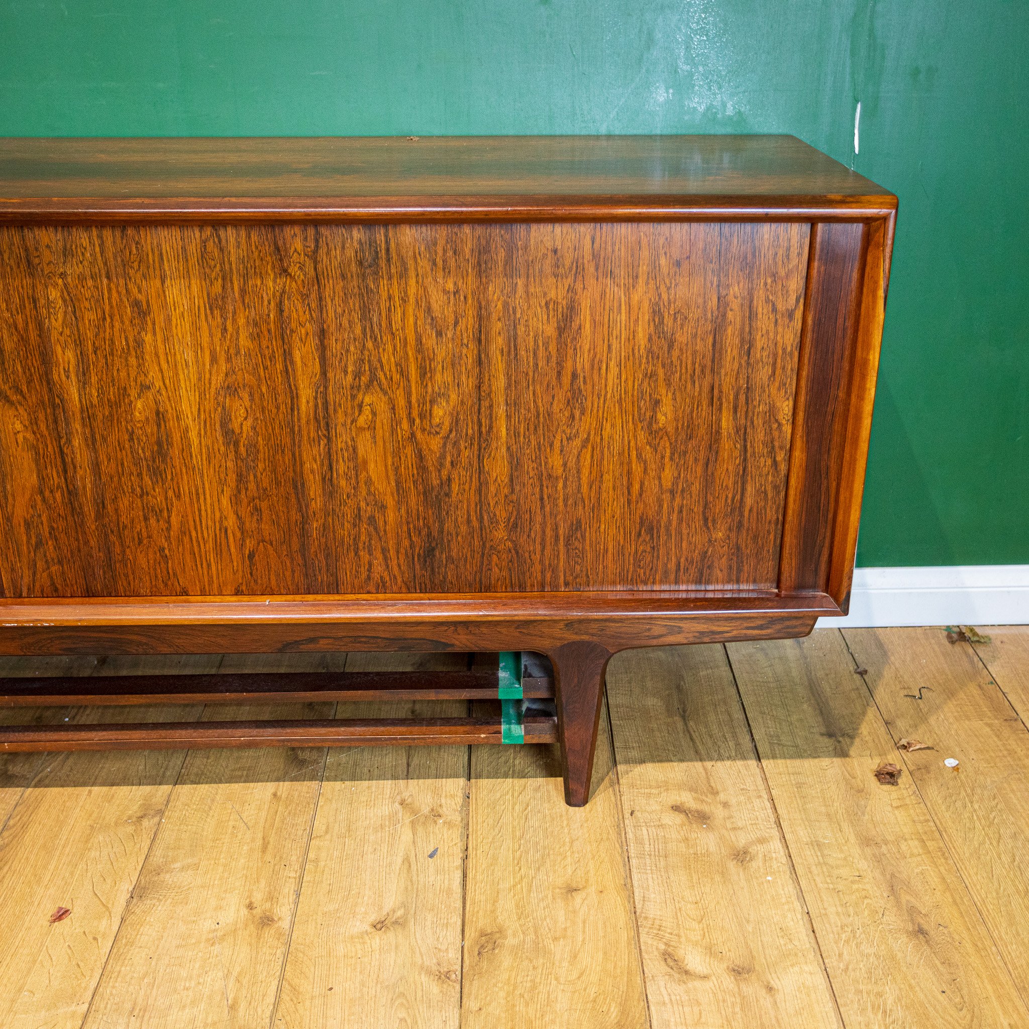 Bernhard Pedersen Rosewood Tambour Front Sideboard