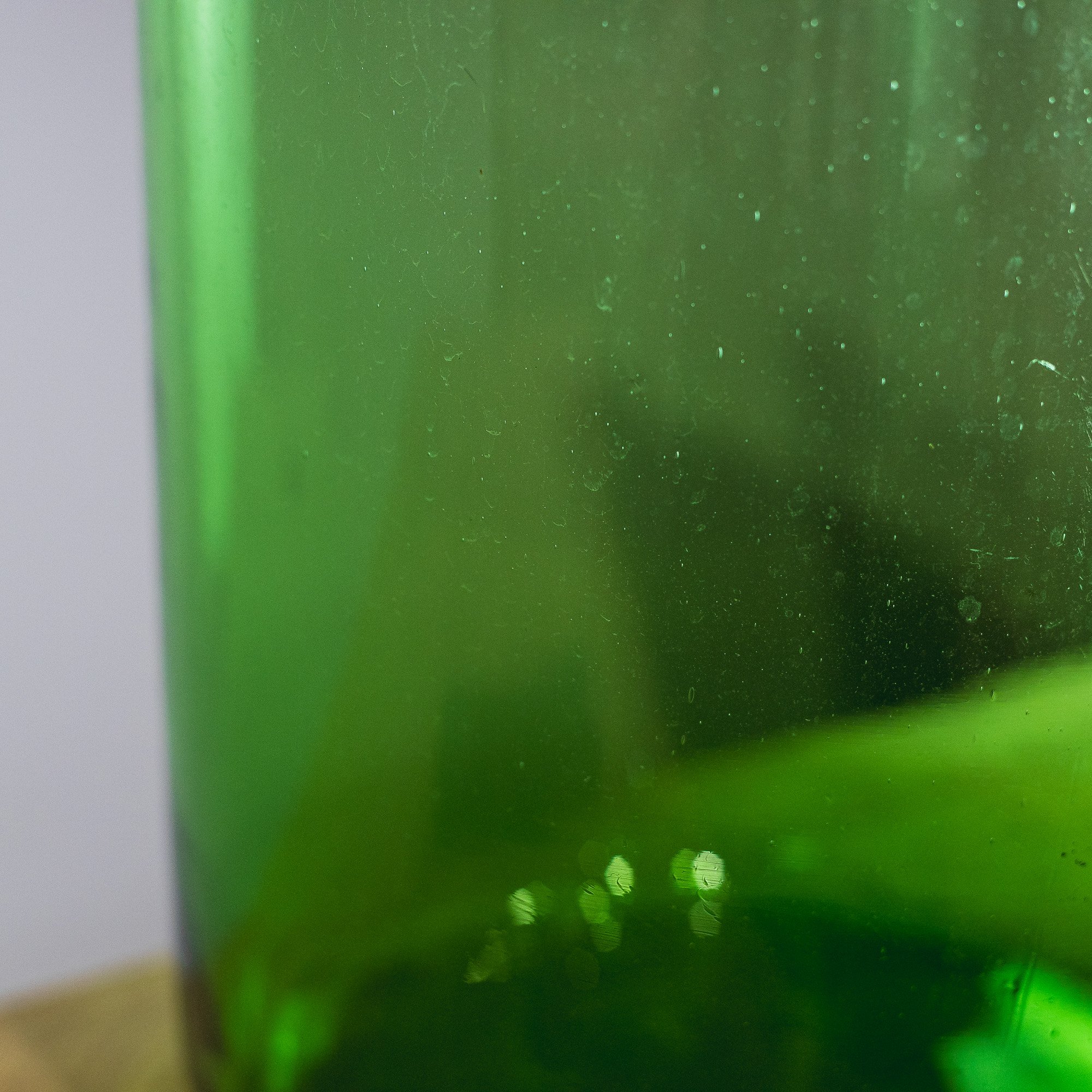 29. Large Green Tinted European Glass Vase -6.jpg