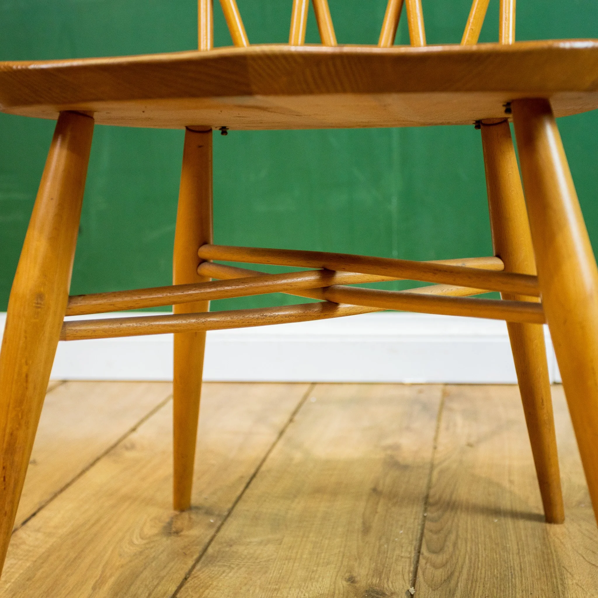 4x Ercol Windsor Candlestick Dining Chairs