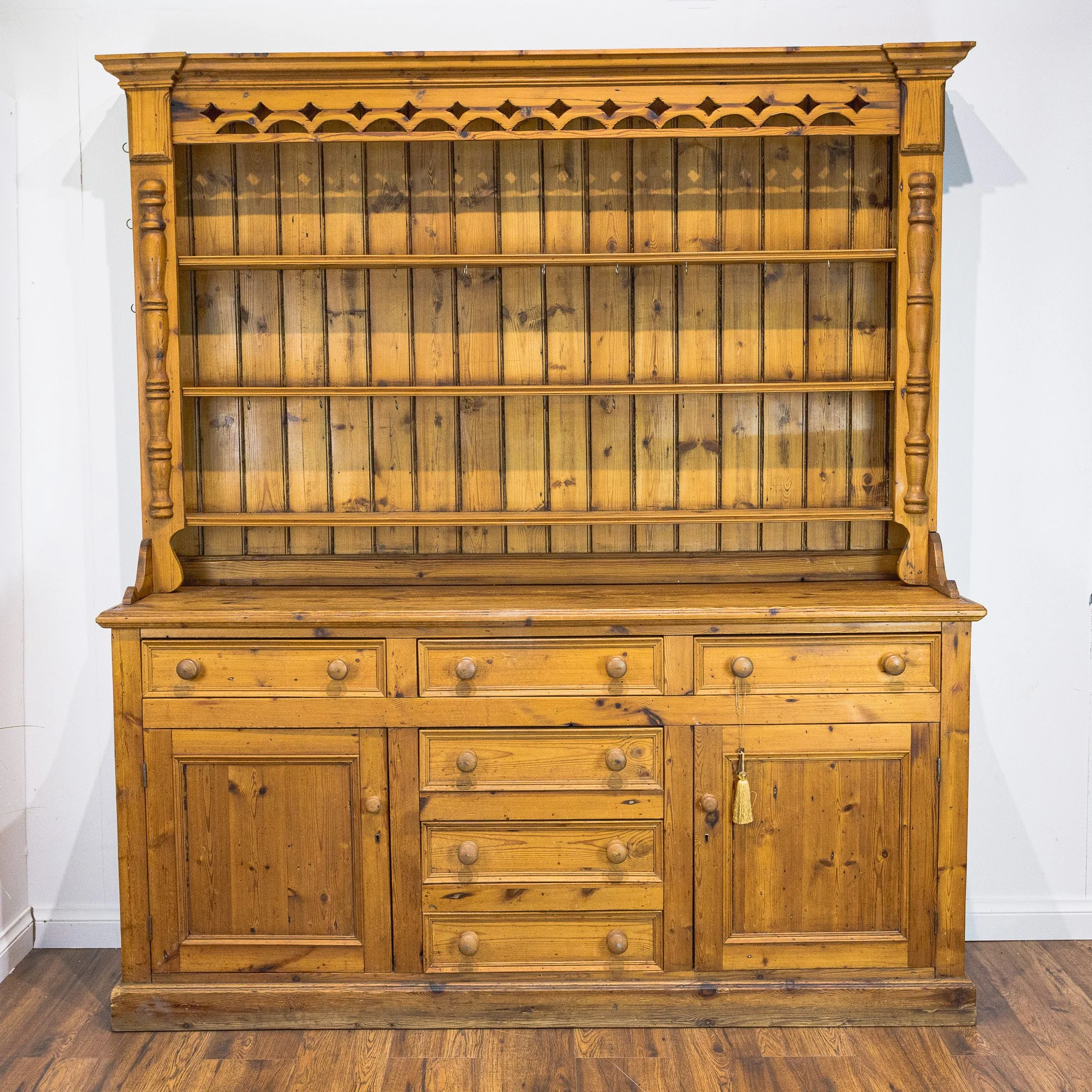 Large Country Farmhouse Pine Dresser