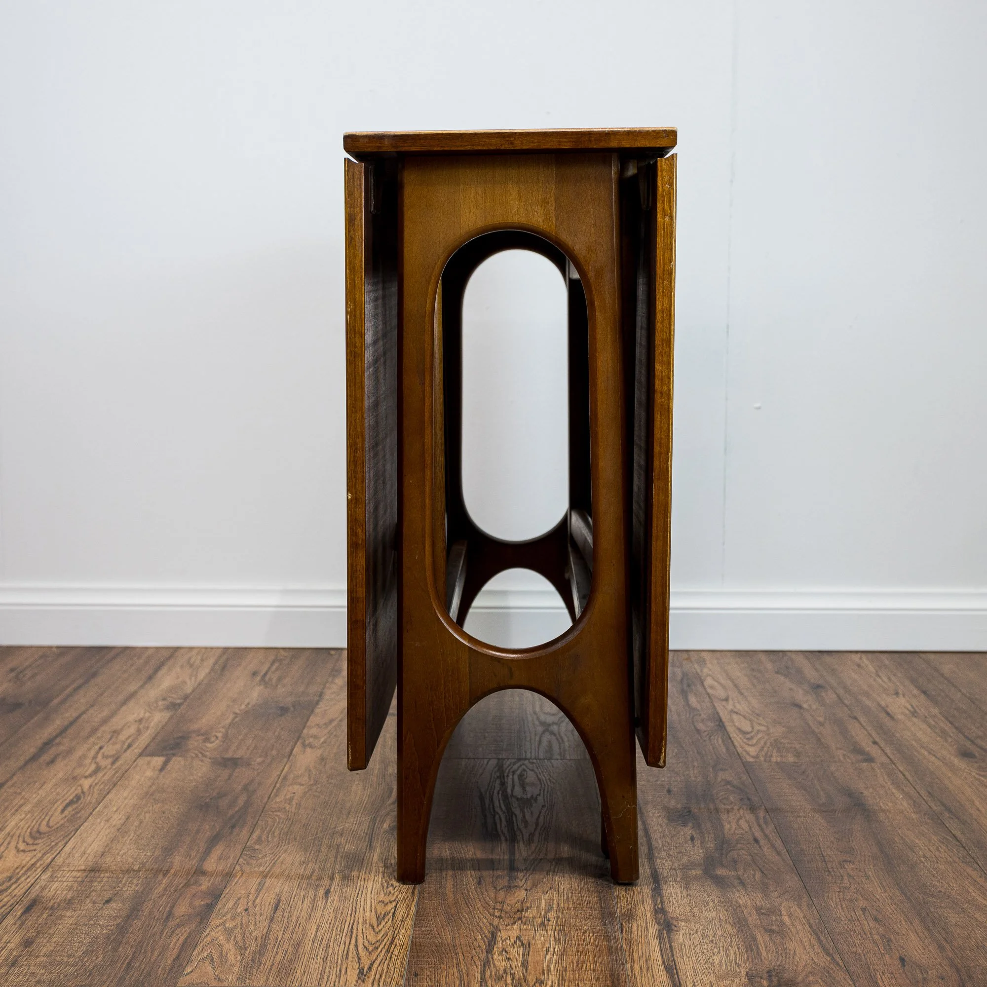 Mid Century Teak Drop Leaf Dining Table