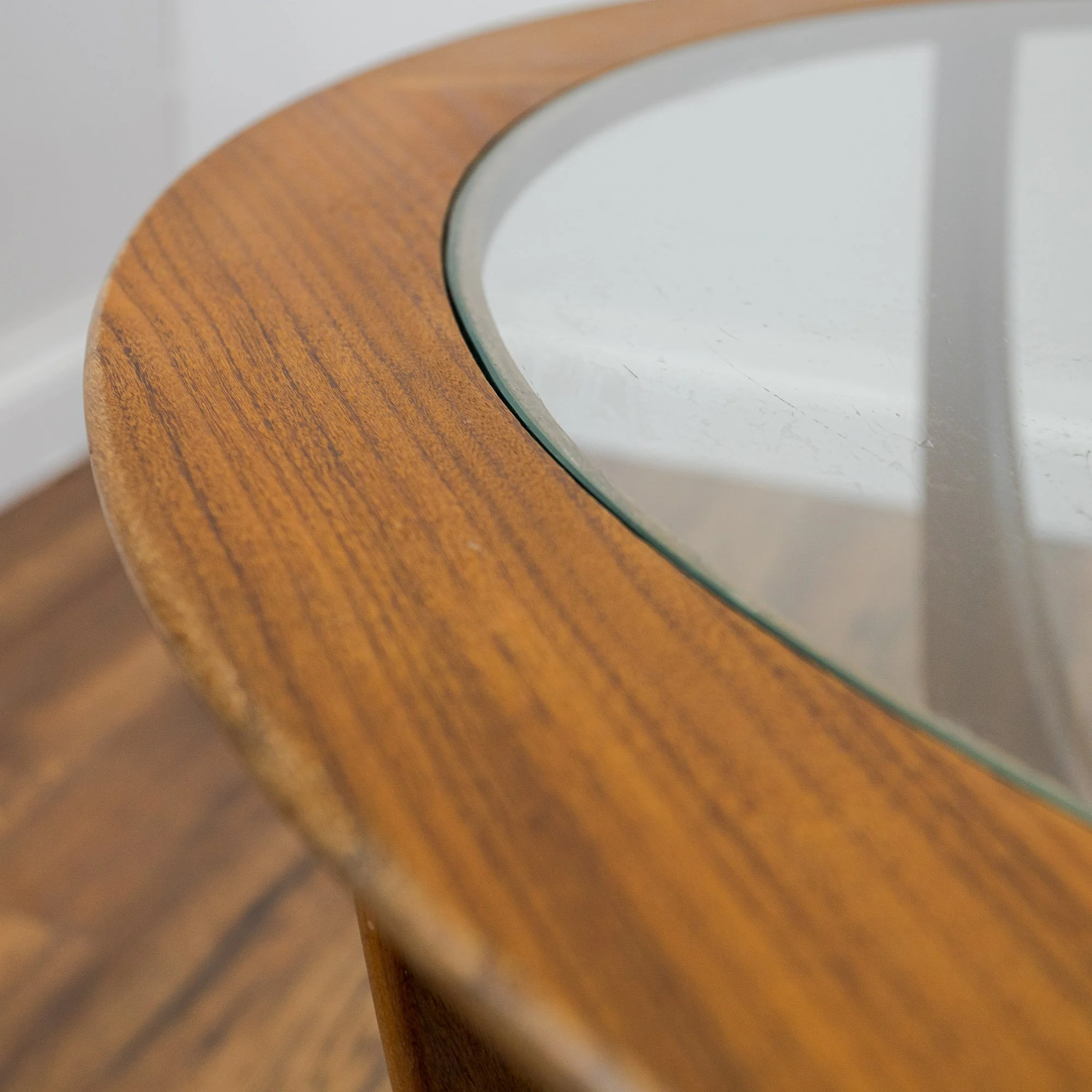G Plan Circular Astro Teak & Glass Coffee Table