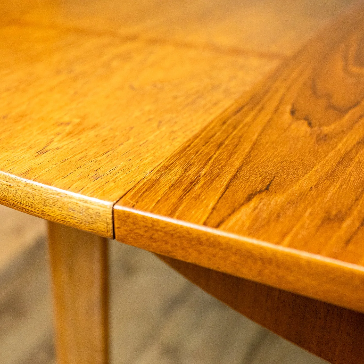 McIntosh Tuck Under Teak Round Dining Table and Chairs Set