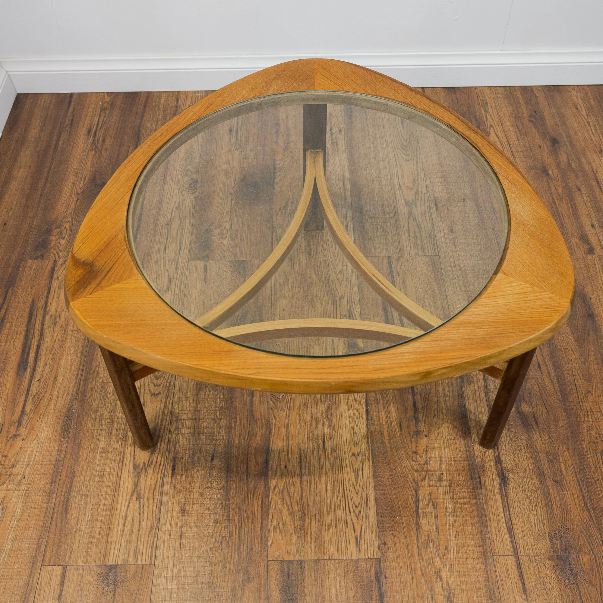 Nathan Trinity Teak & Glass Coffee Table