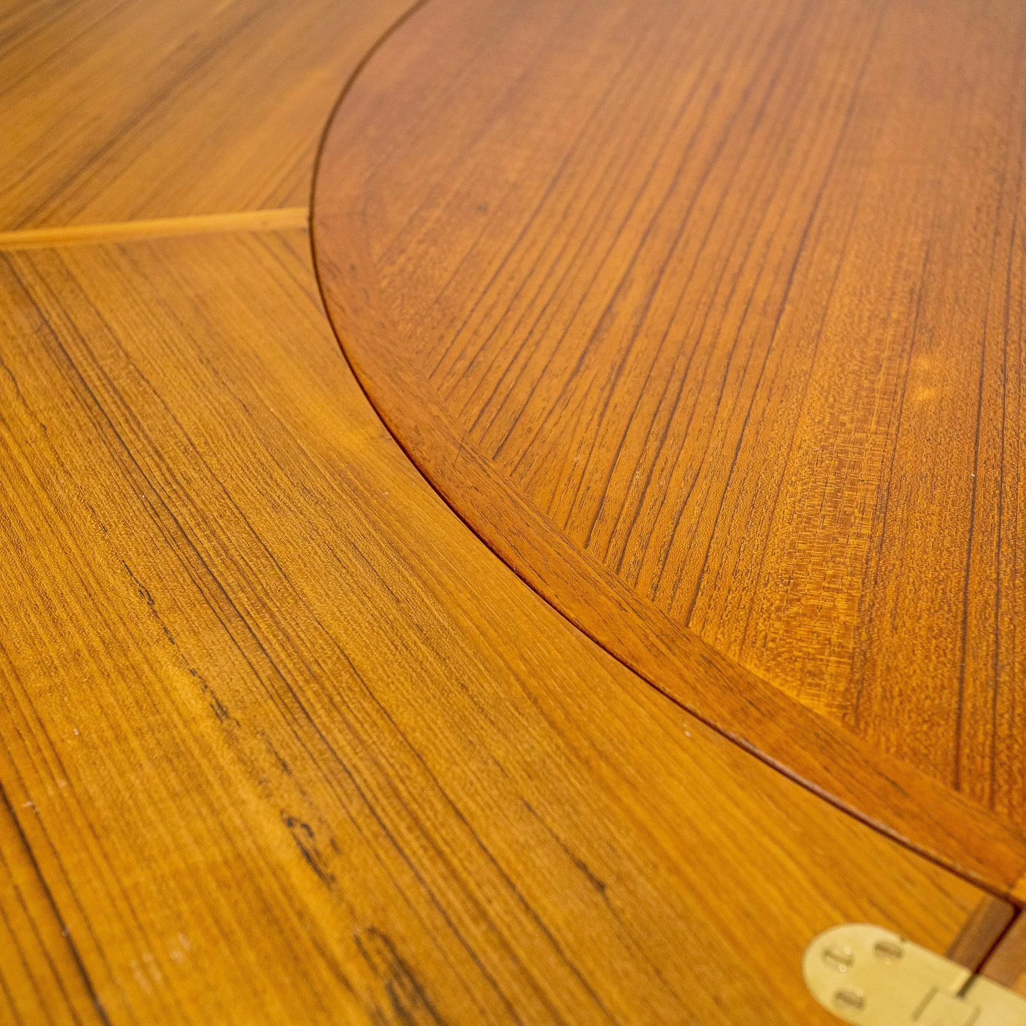 Dyrlund Danish Flip Flap Teak Dining Table