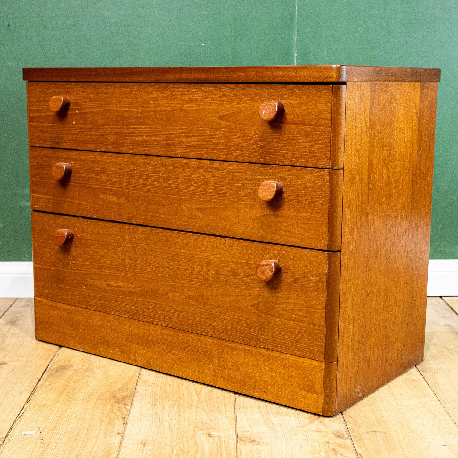 Stag Teak Chest of 3 Graduating Drawers