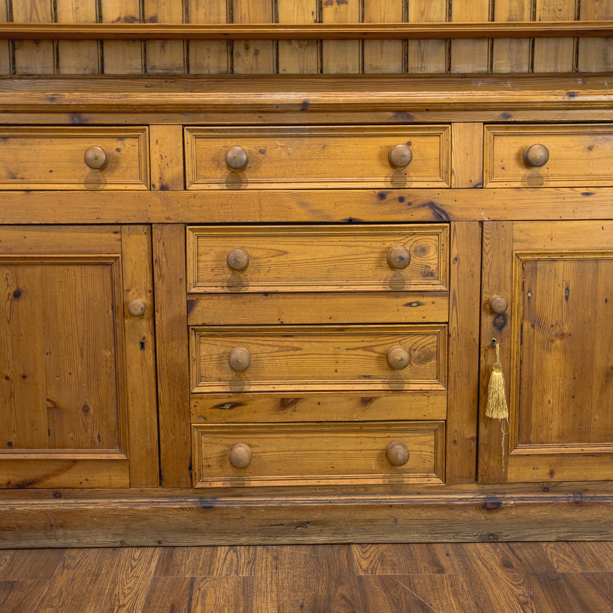 Large Country Farmhouse Pine Dresser