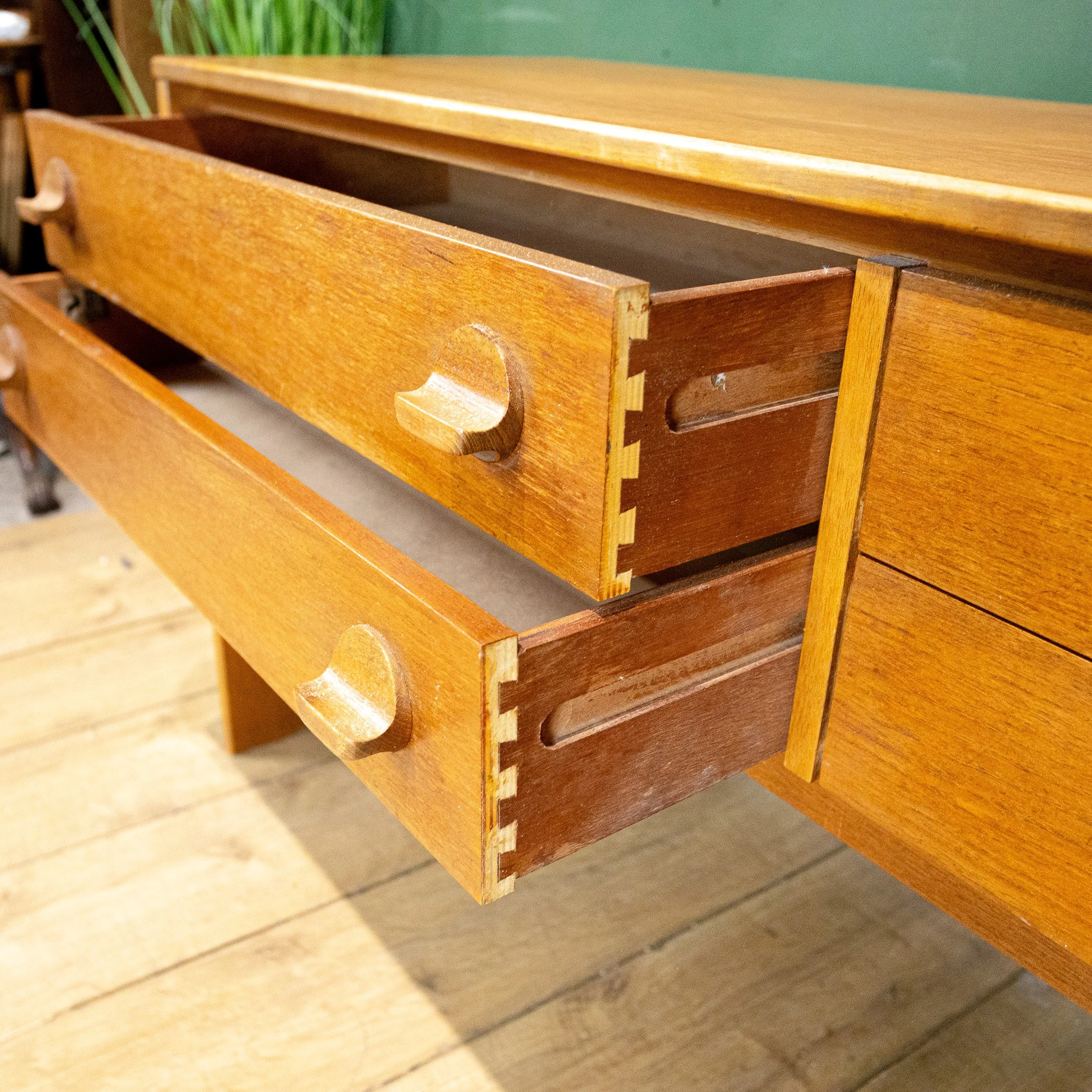 Stag Cantana Teak 4 Drawer Dressing Table