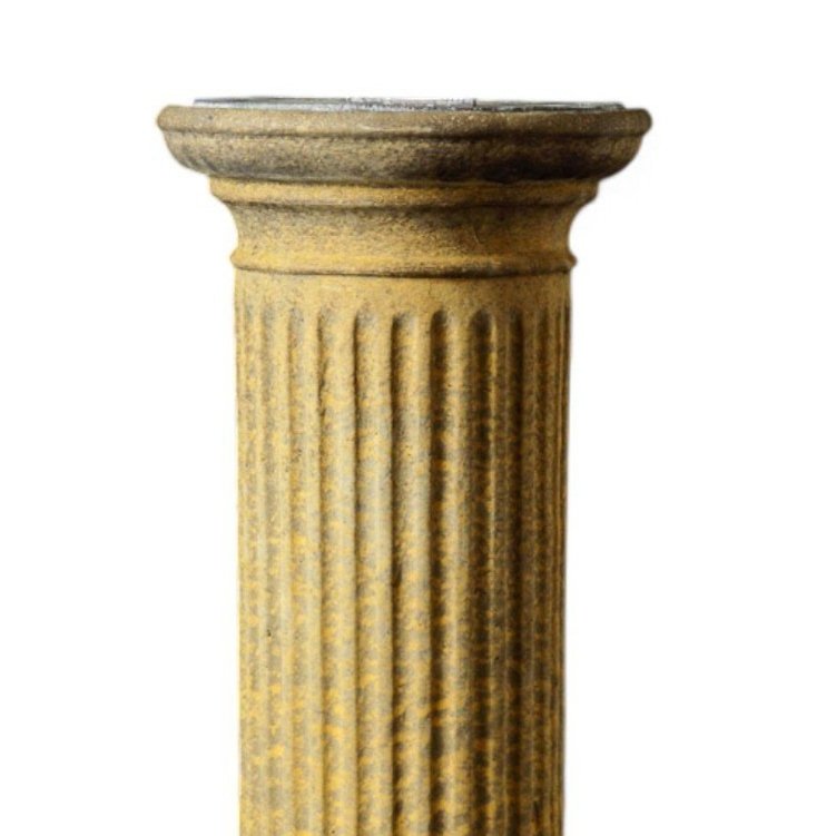 English Stone Fluted Sundial Column