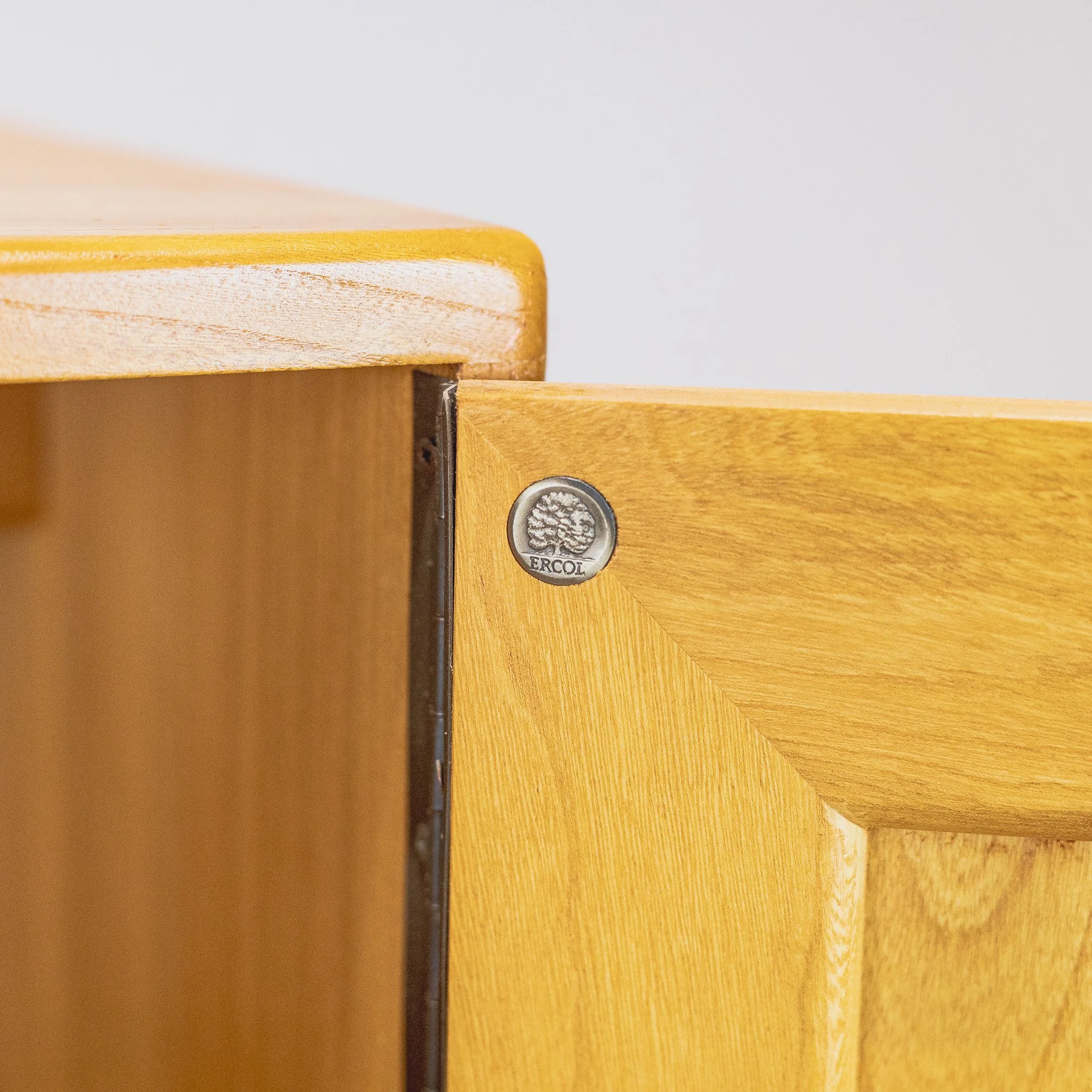 Ercol Windsor Model 1008 Blonde Elm Single Cupboard -6.jpg