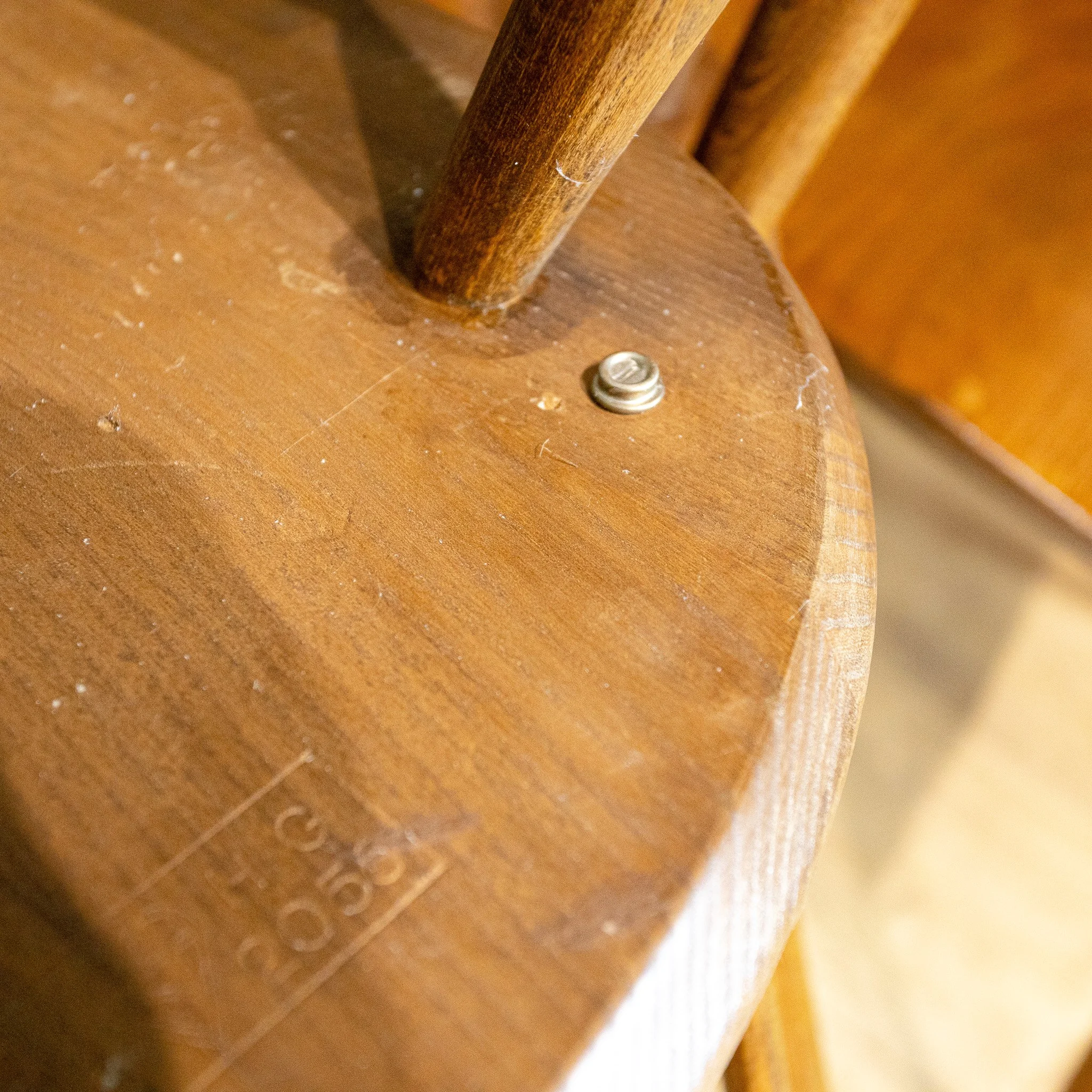 Ercol Blue Label Elm Goldsmith Chairs x6