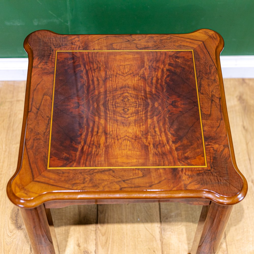 Art Deco Style Inlaid Burr Walnut Lamp Table
