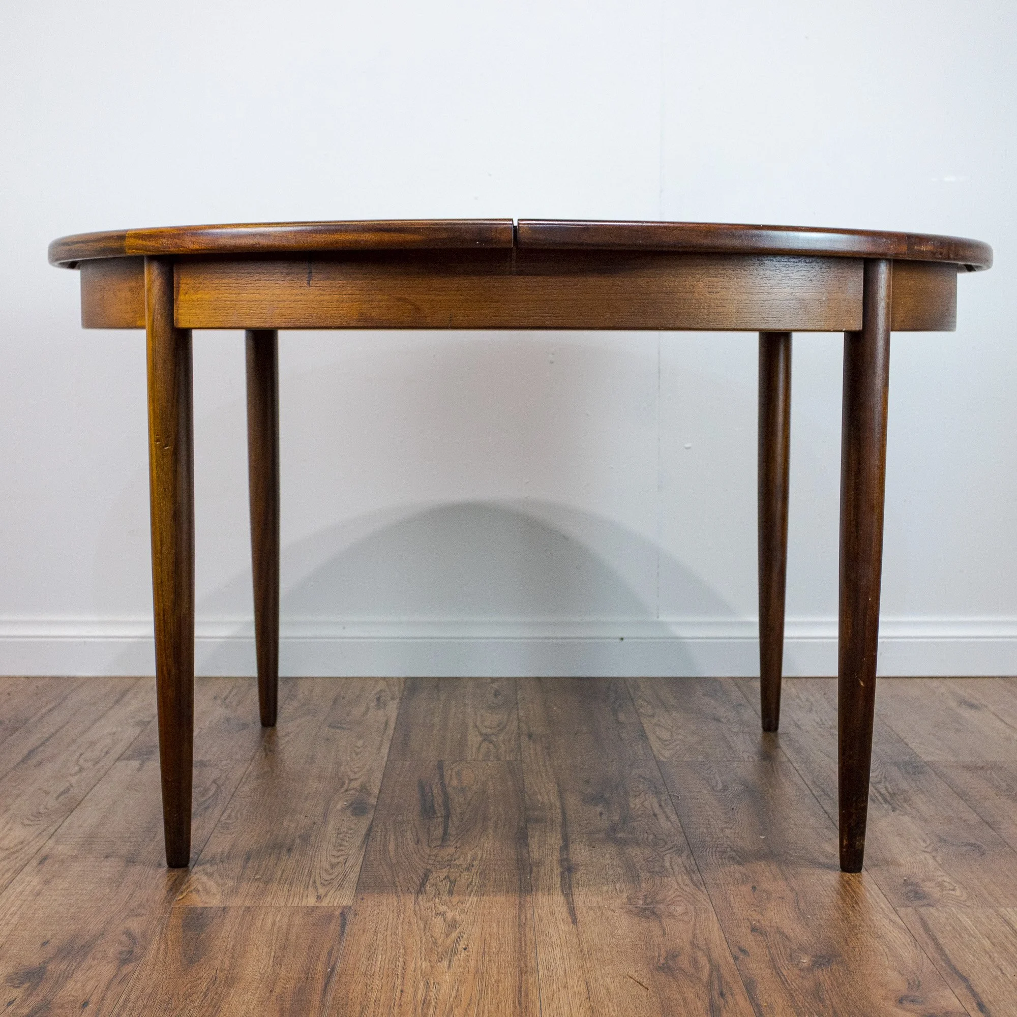 G Plan Fresco Teak Round Extending Dining Table by V. B. Wilkins
