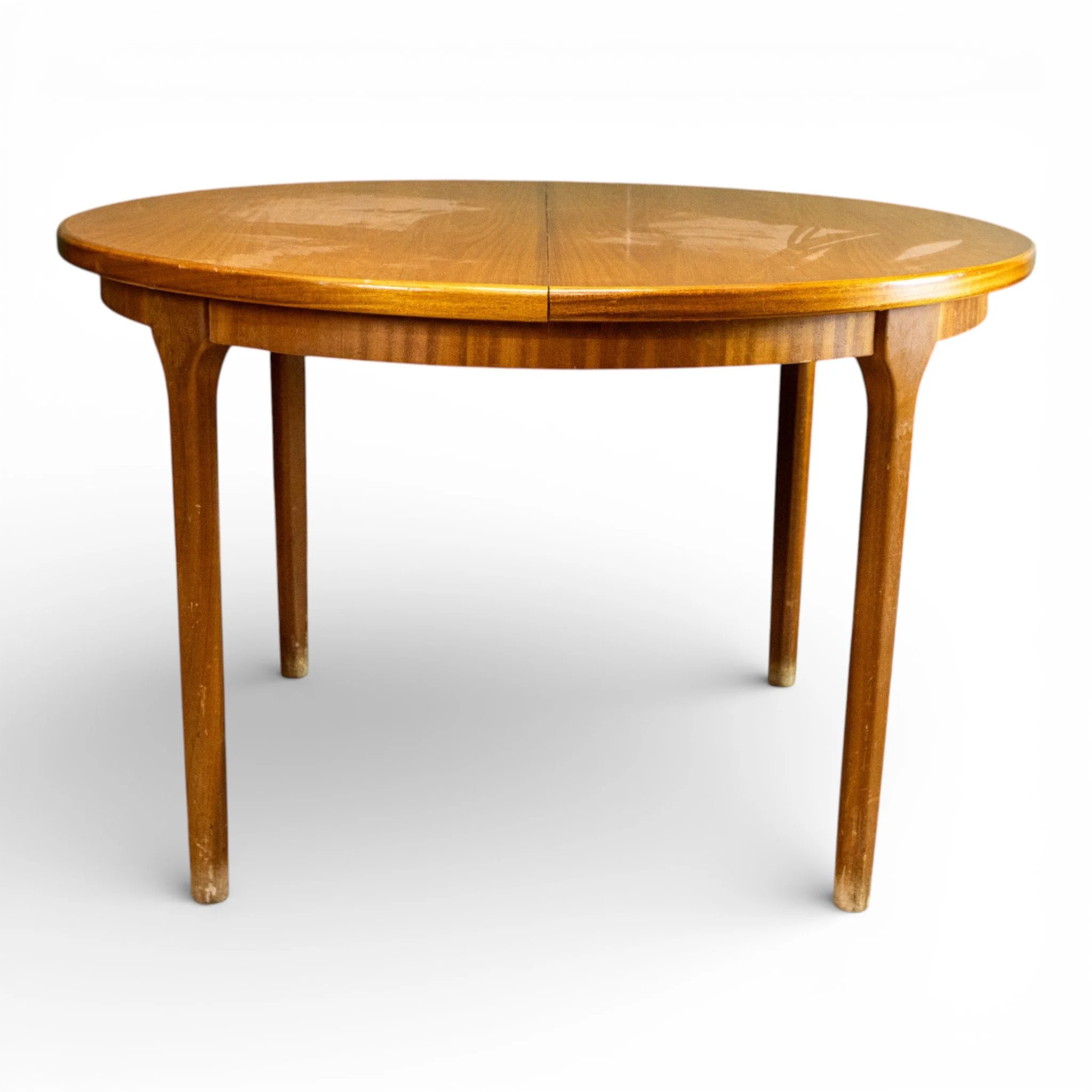 McIntosh Round Teak Extending Dining Table