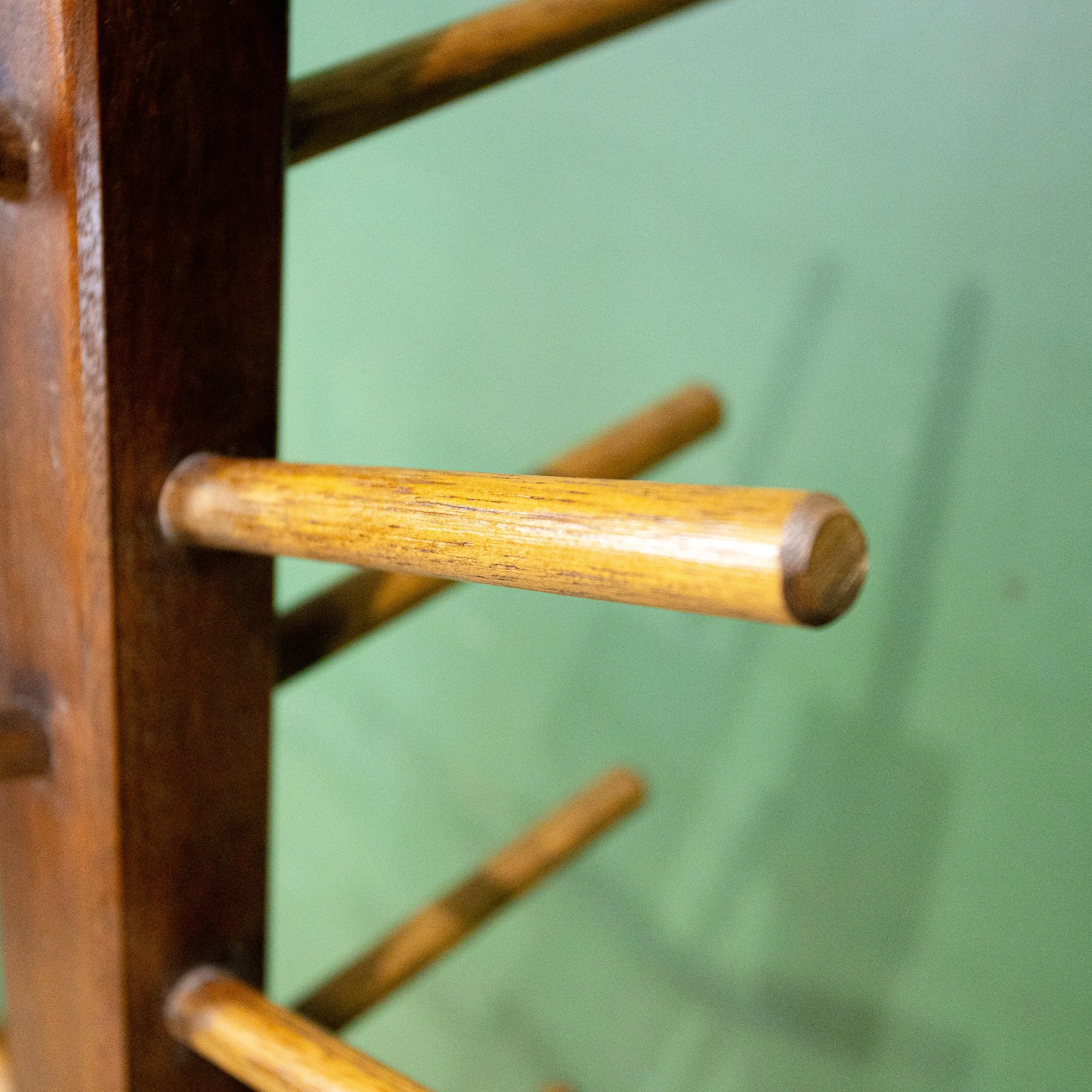 Vintage Oak Bottle Rack