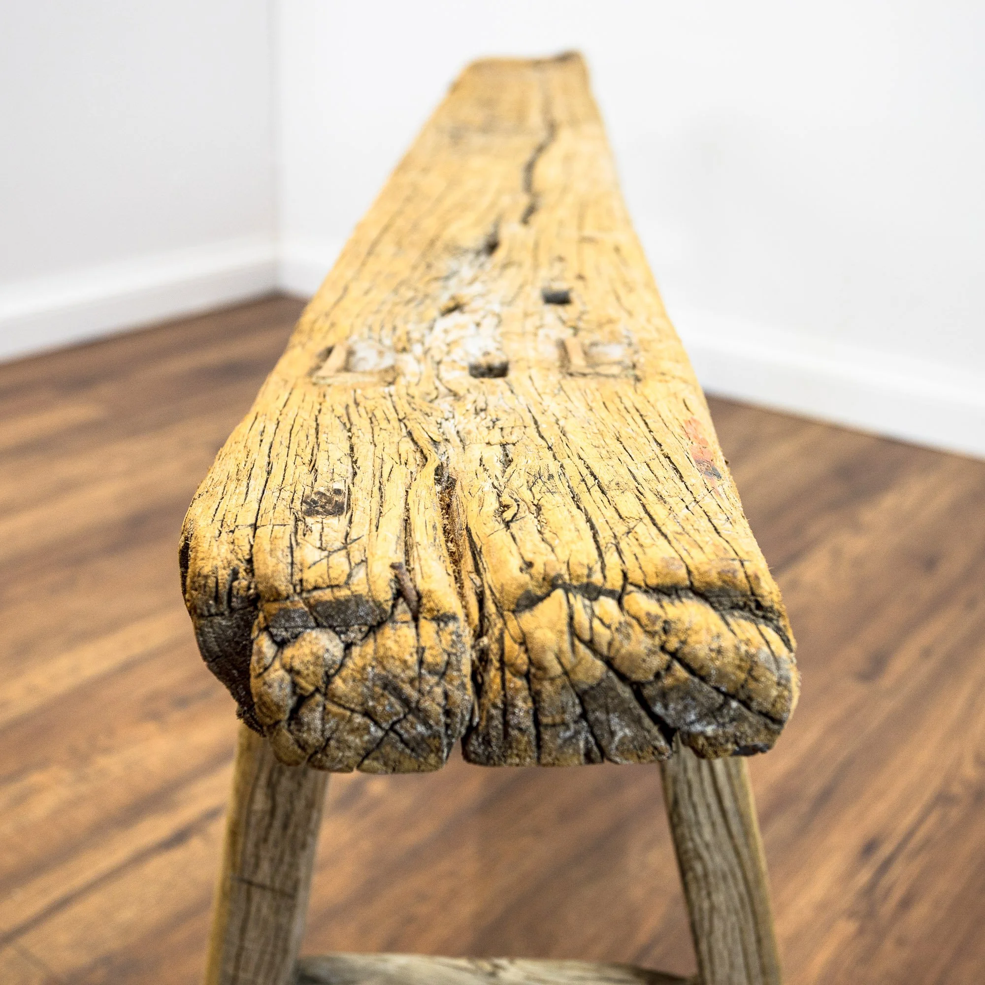 Reclaimed Elm Skinny Pig Bench