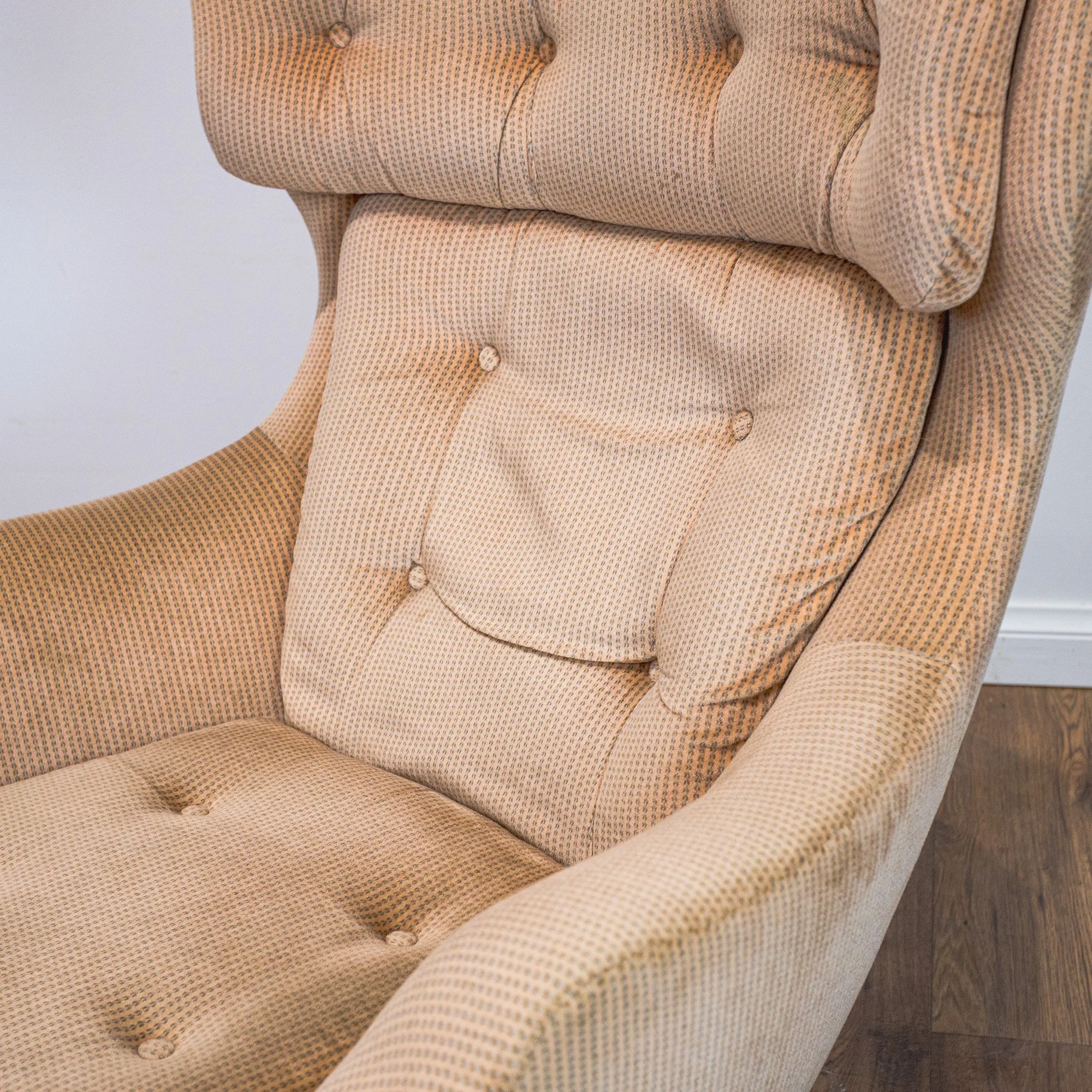Parker Knoll ‘Statesman’ Armchair in Striped Velour