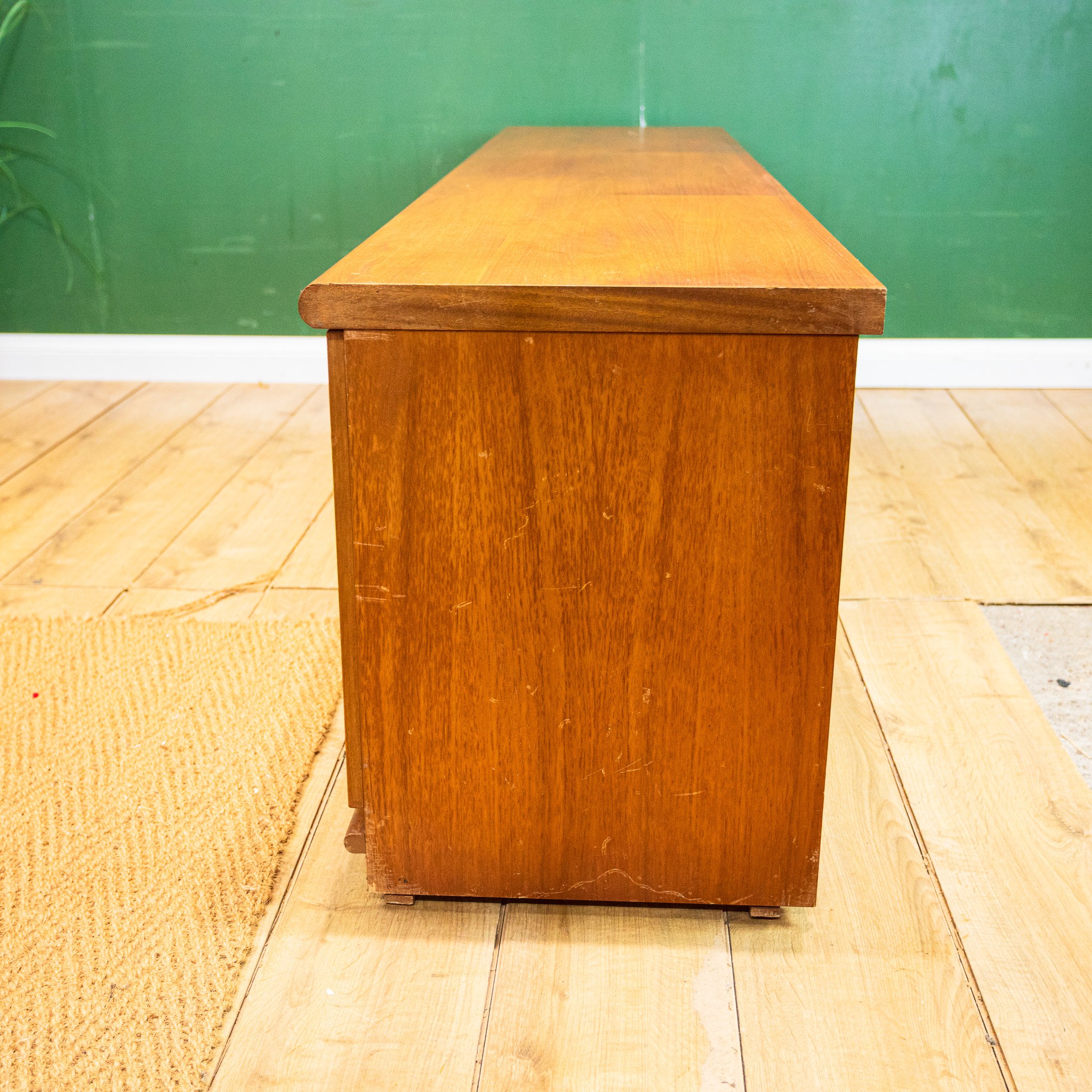 6 Door Low Teak Sideboard