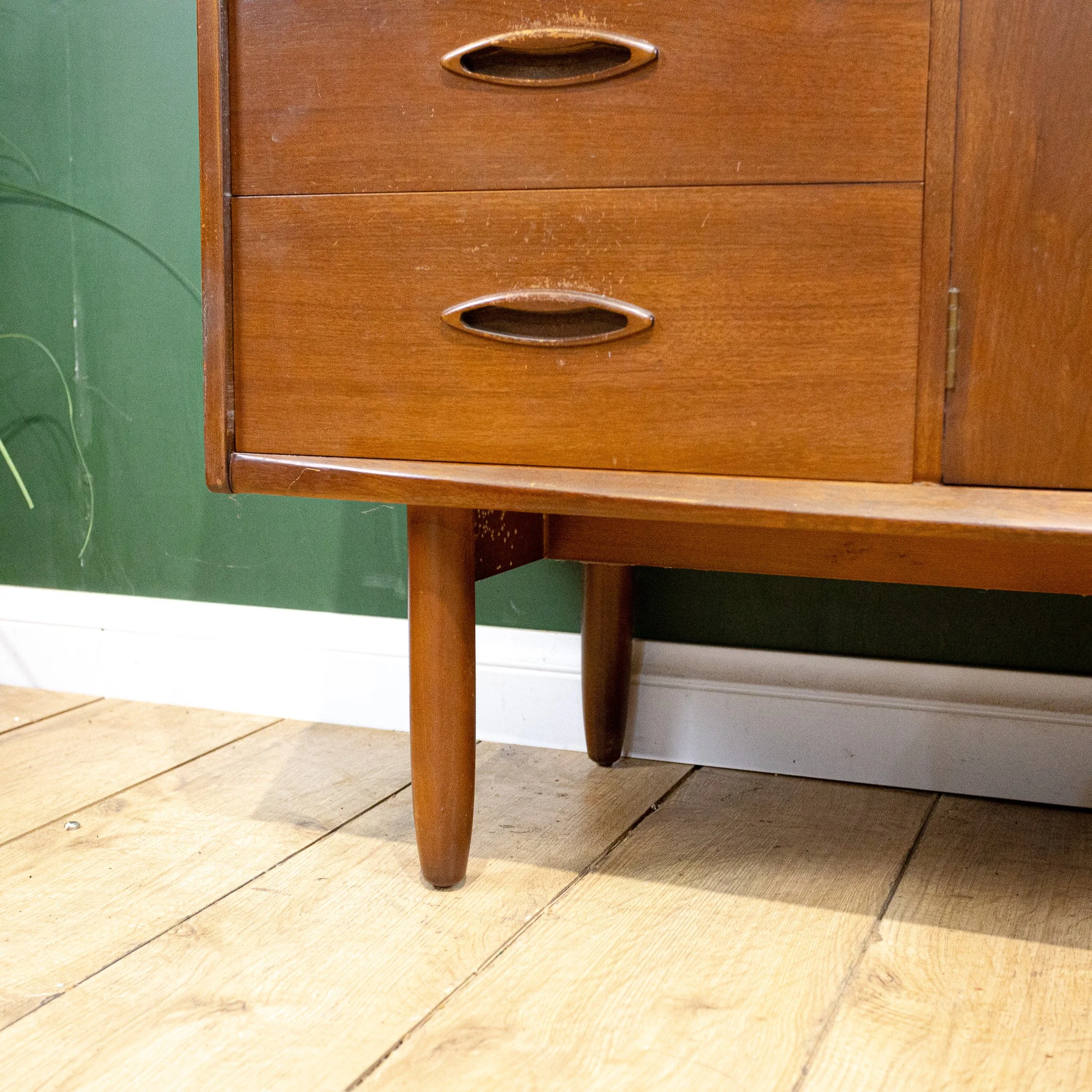 Jentique Teak Mid Century Highboard Cocktail Cabinet
