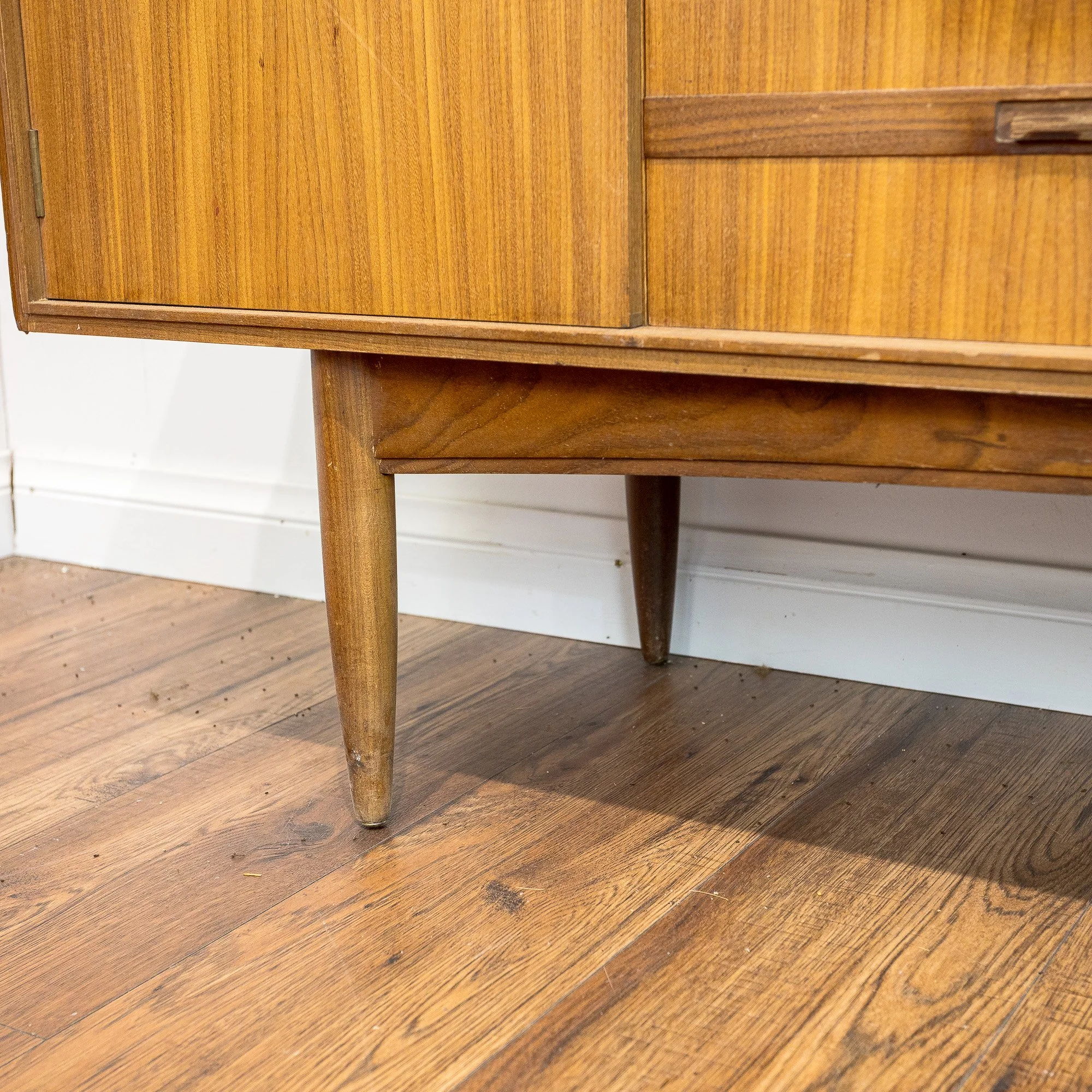 White & Newton 'Edensfield' Teak Sliding Door Sideboard