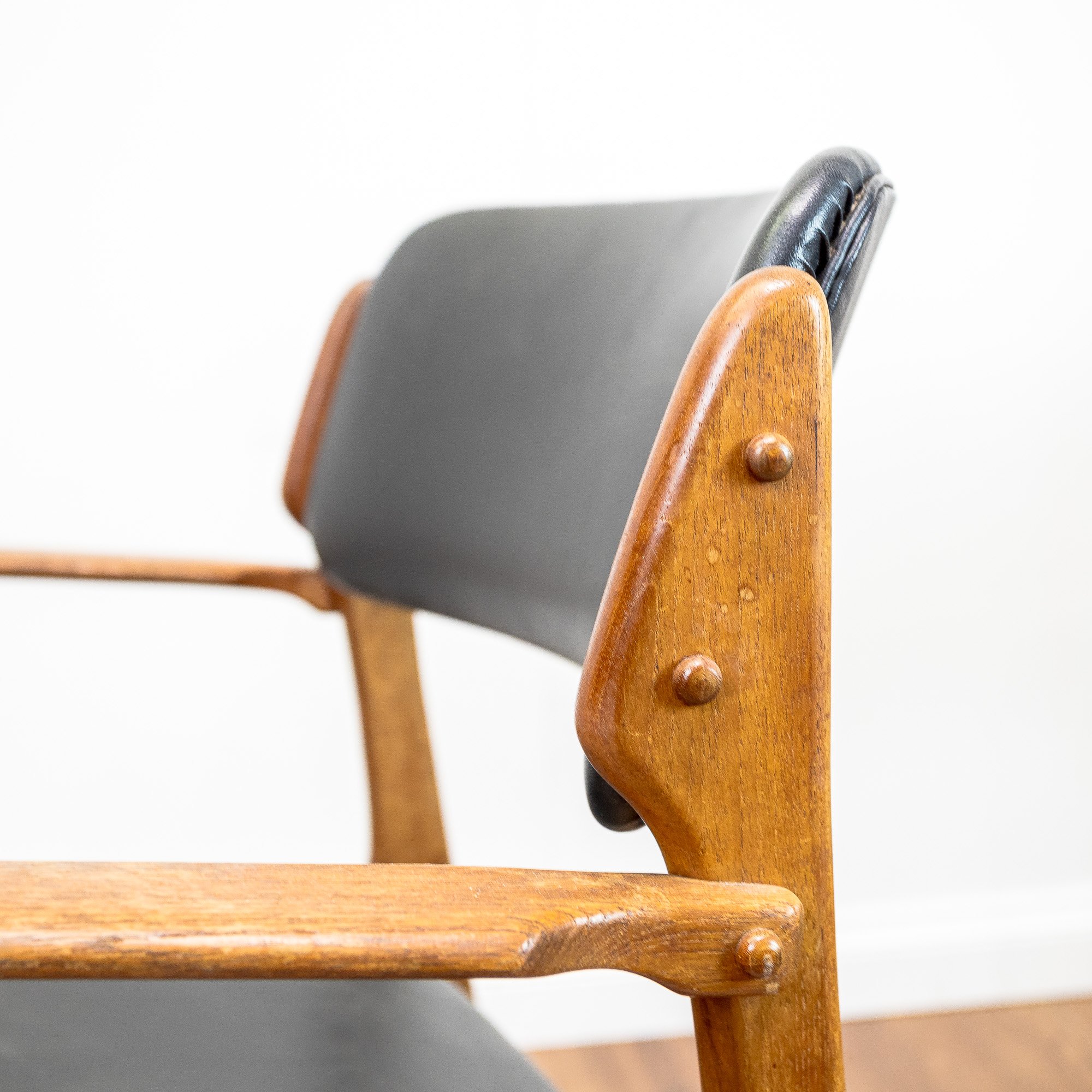 Erik Buch for OD Møbler Model 49 & 50 Teak Dining Chairs x6