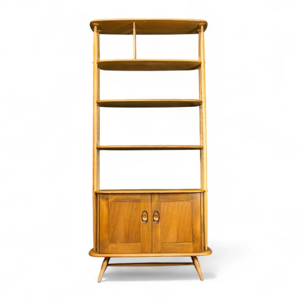 Ercol Blonde Elm 'Giraffe' Room Divider / Bookshelf Model 363