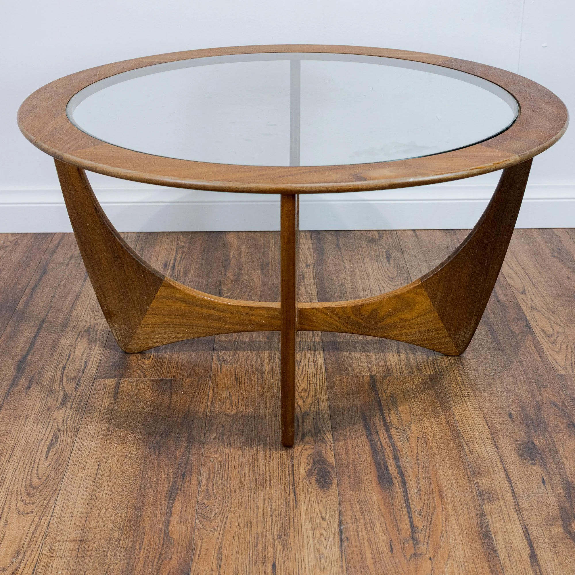 G Plan Circular Astro Teak & Glass Coffee Table