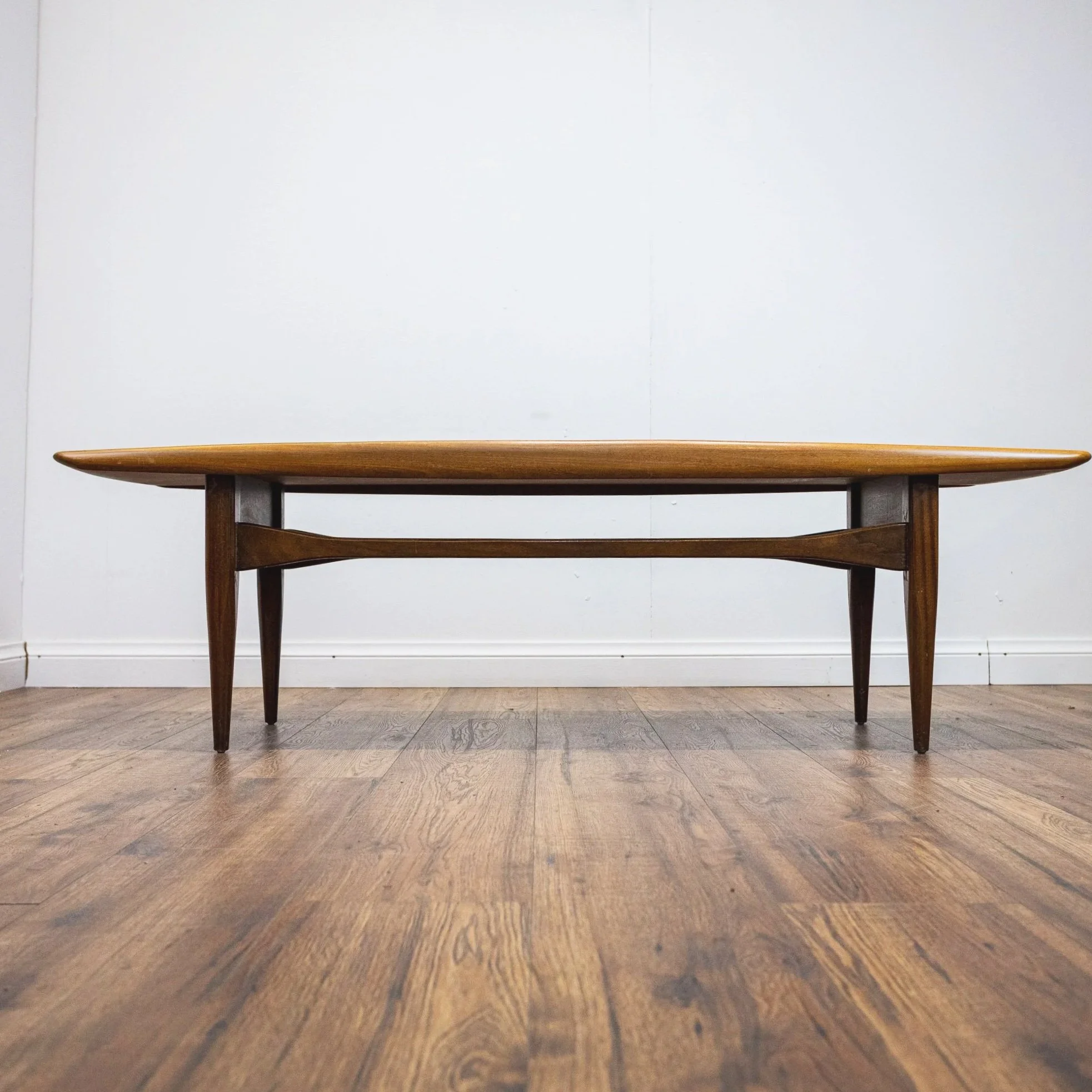 Long Teak Mid Century Coffee Table