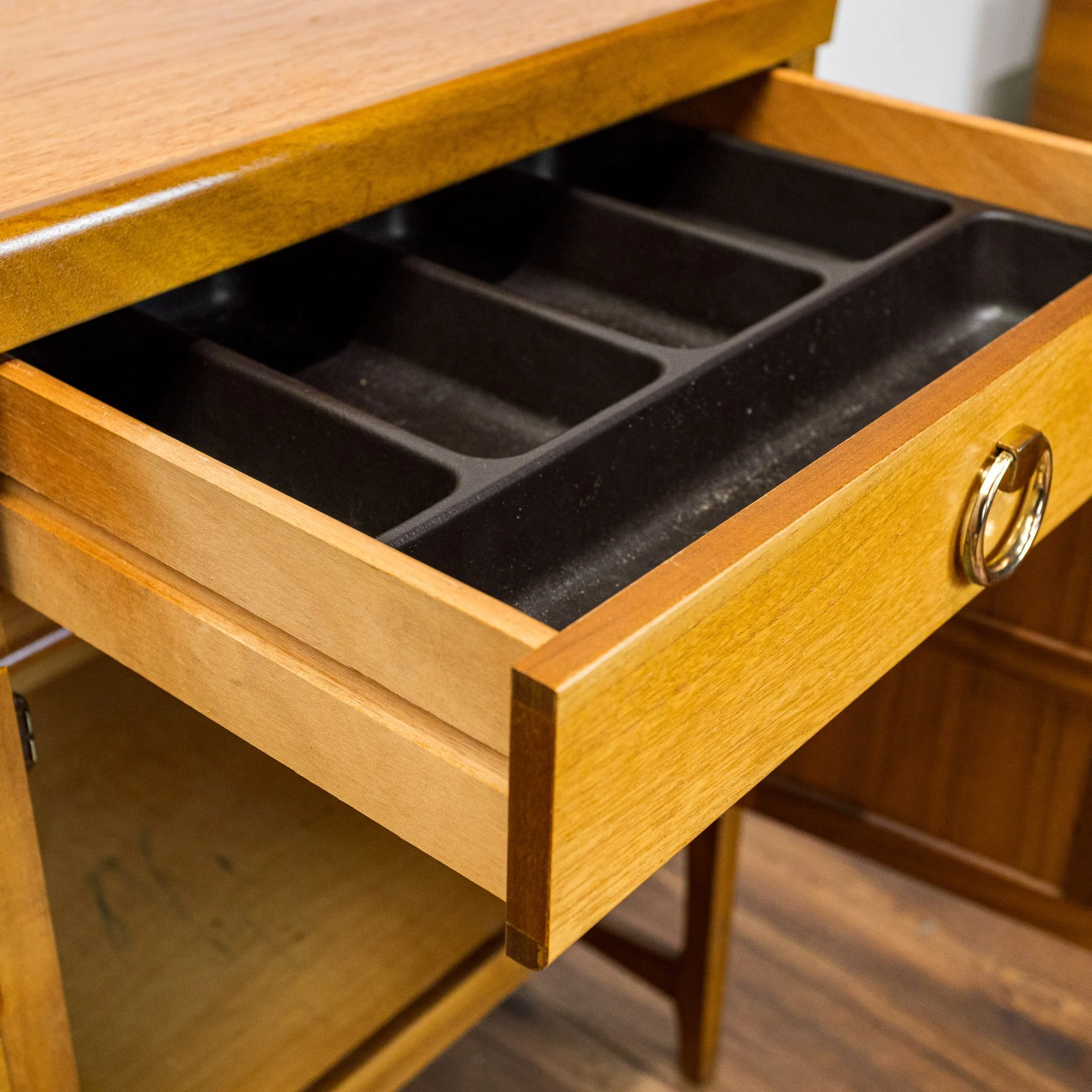 Nathan Squares Large Teak Sideboard