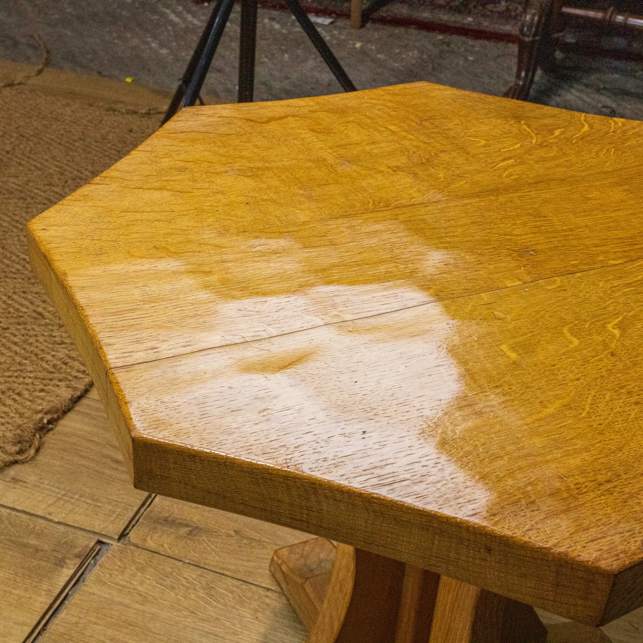 David ‘Oakleafman’ Langstaff Oak Octagonal Coffee Table