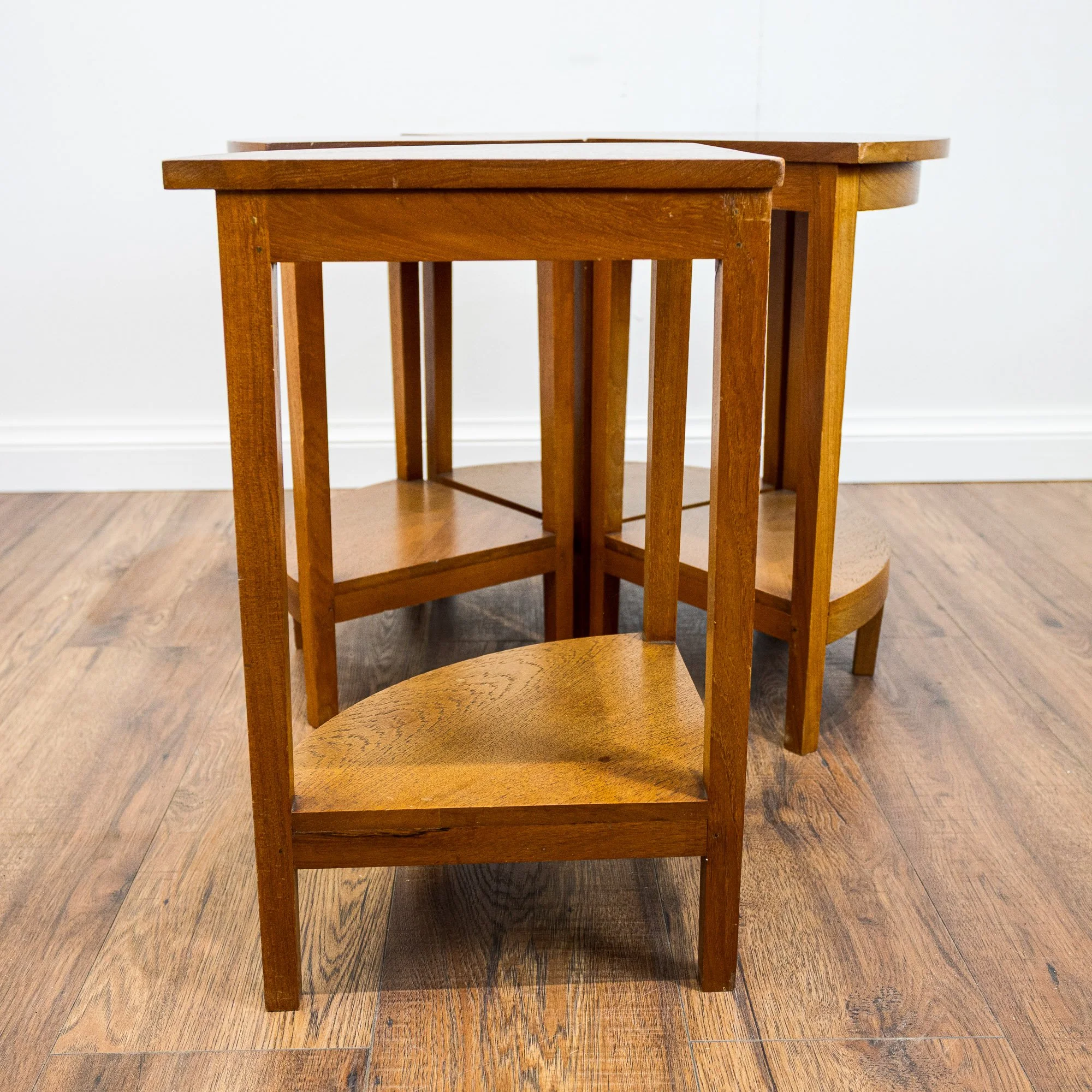 Art Deco Quartet Oak Nest of Tables