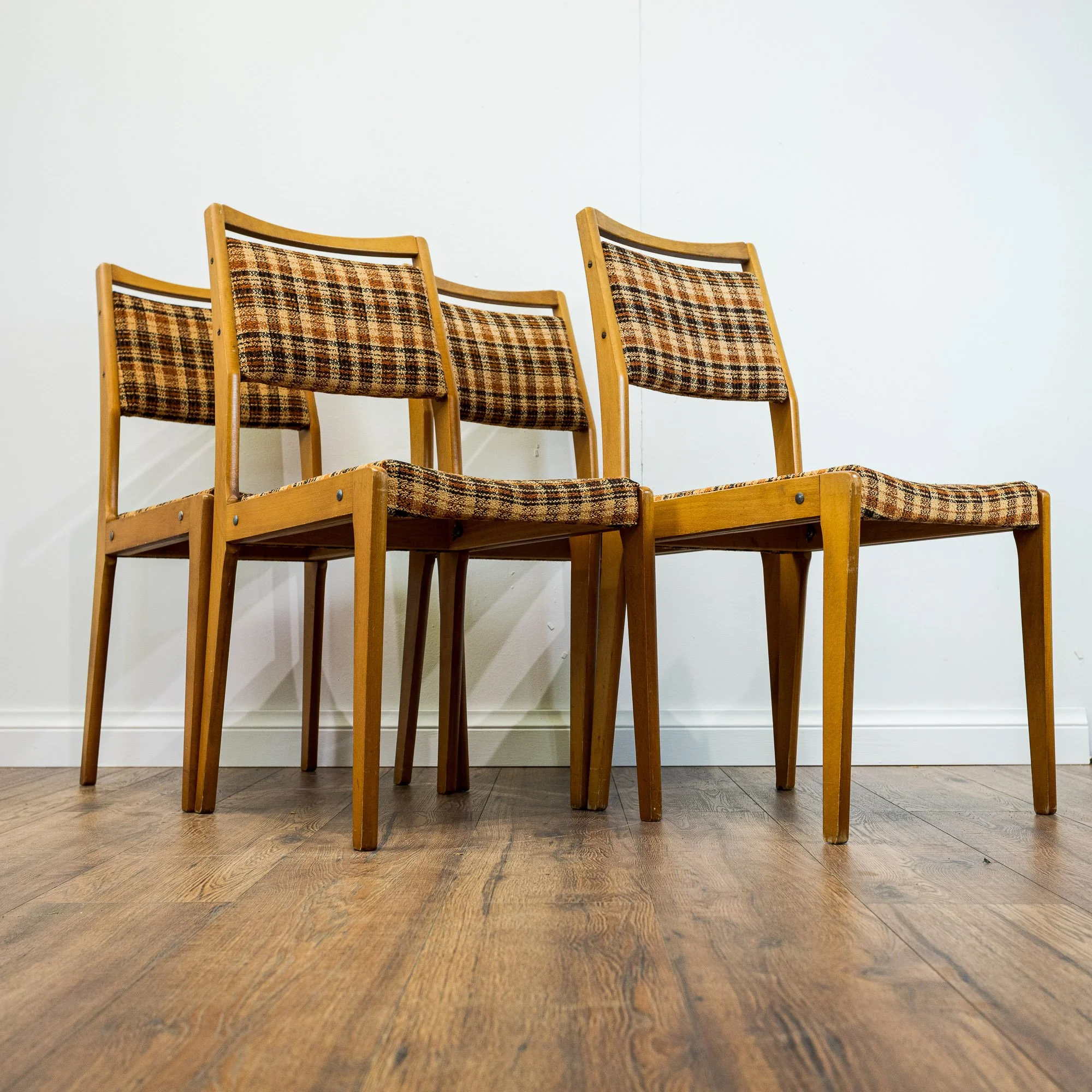 German Teak Dining Chairs – Set of 4