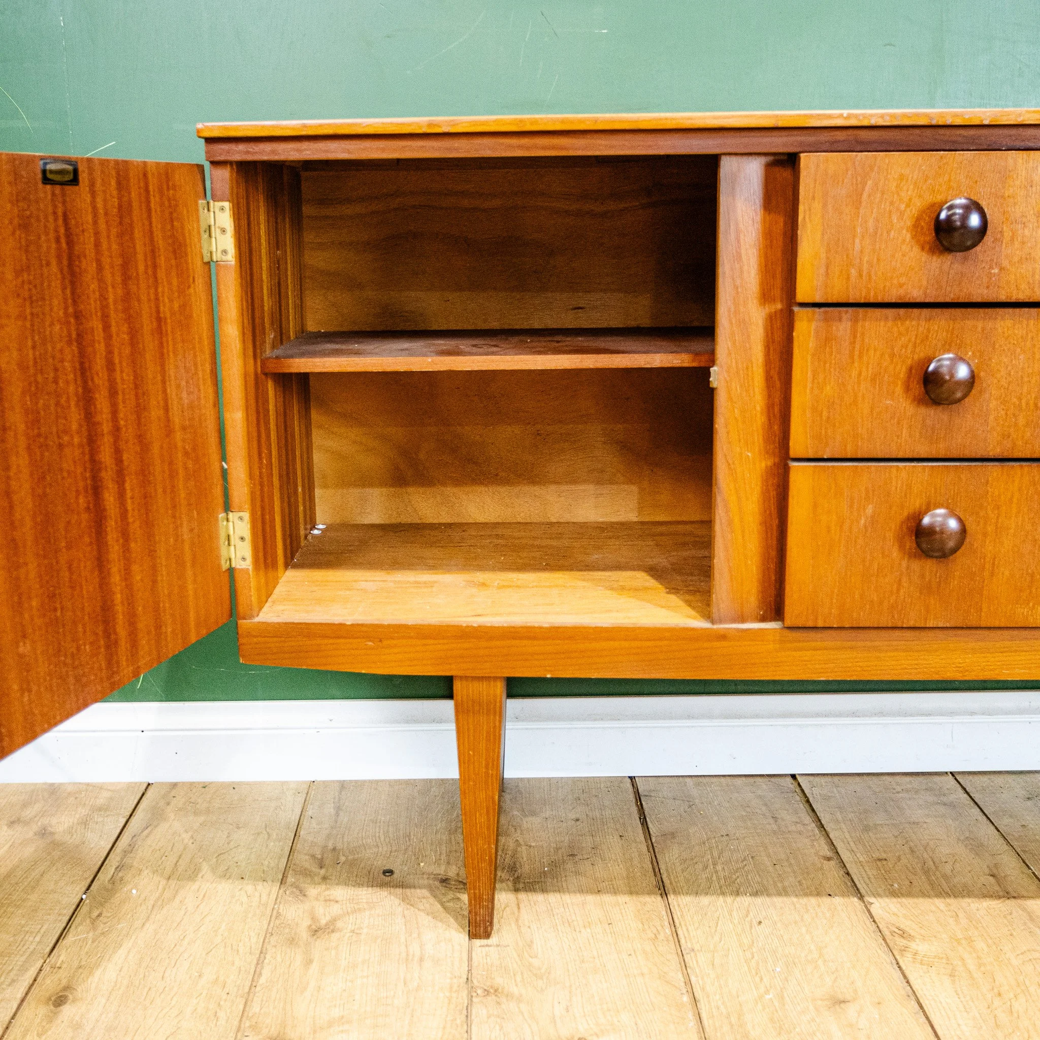 Beautility Teak 3 Drawer Sideboard