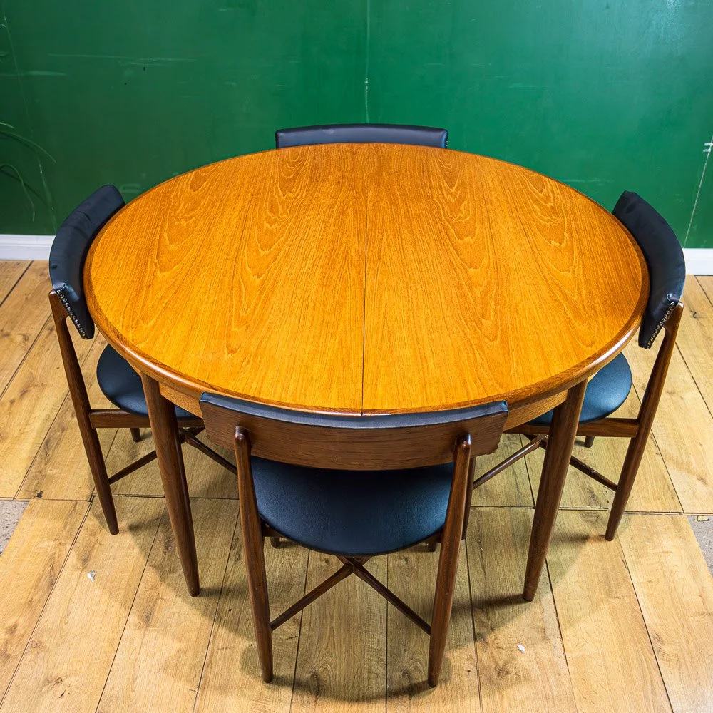 G-Plan Fresco Dining Table & 6 Round Chairs