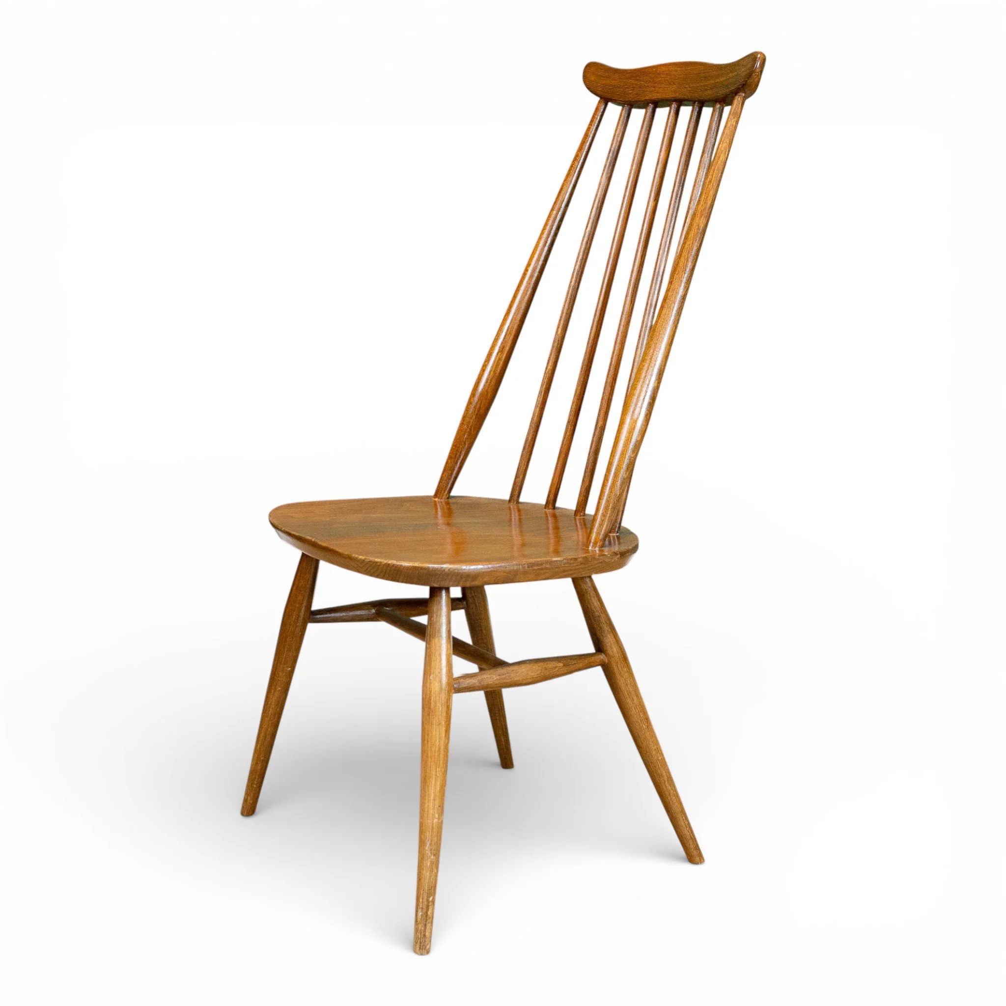 Ercol Blue Label Elm Goldsmith Chairs x6