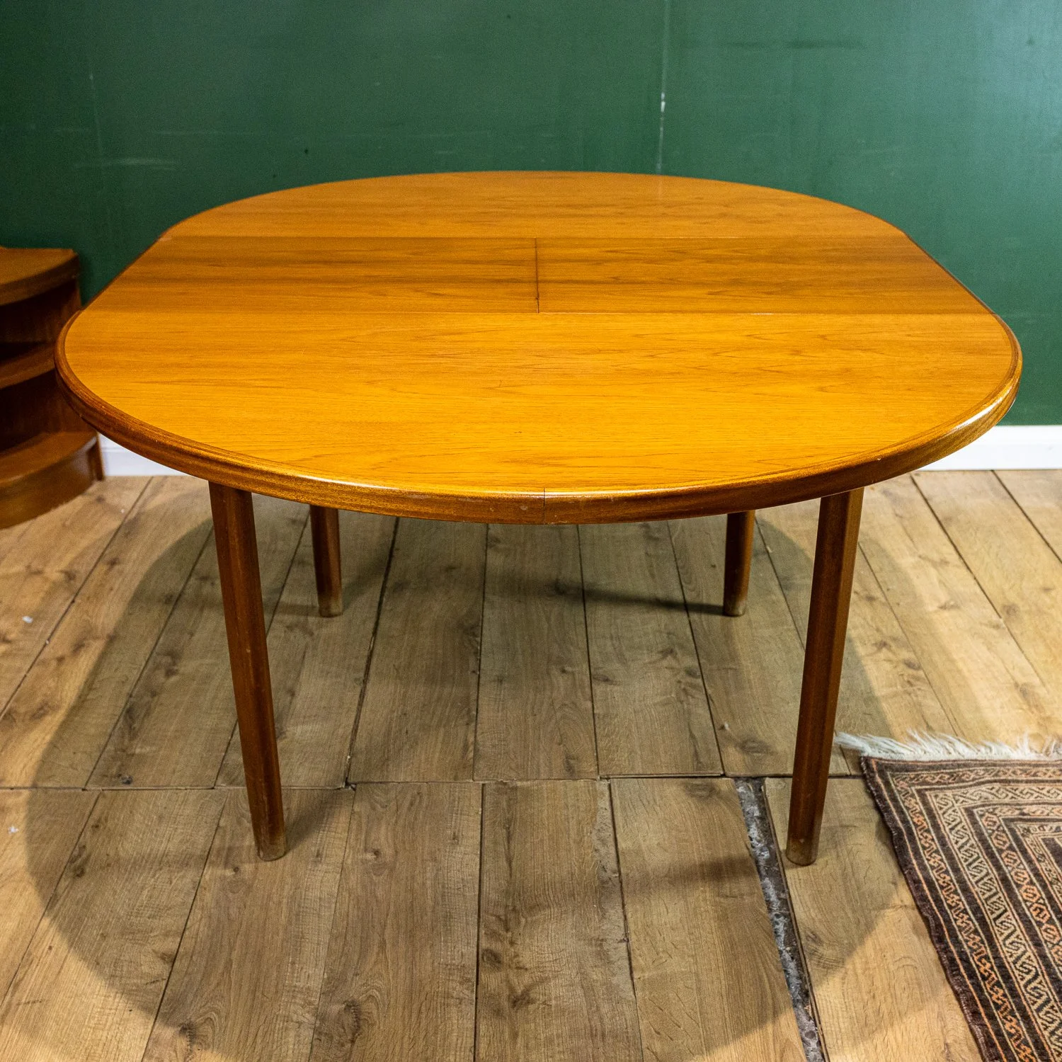 McIntosh Round Teak Extending Dining Table