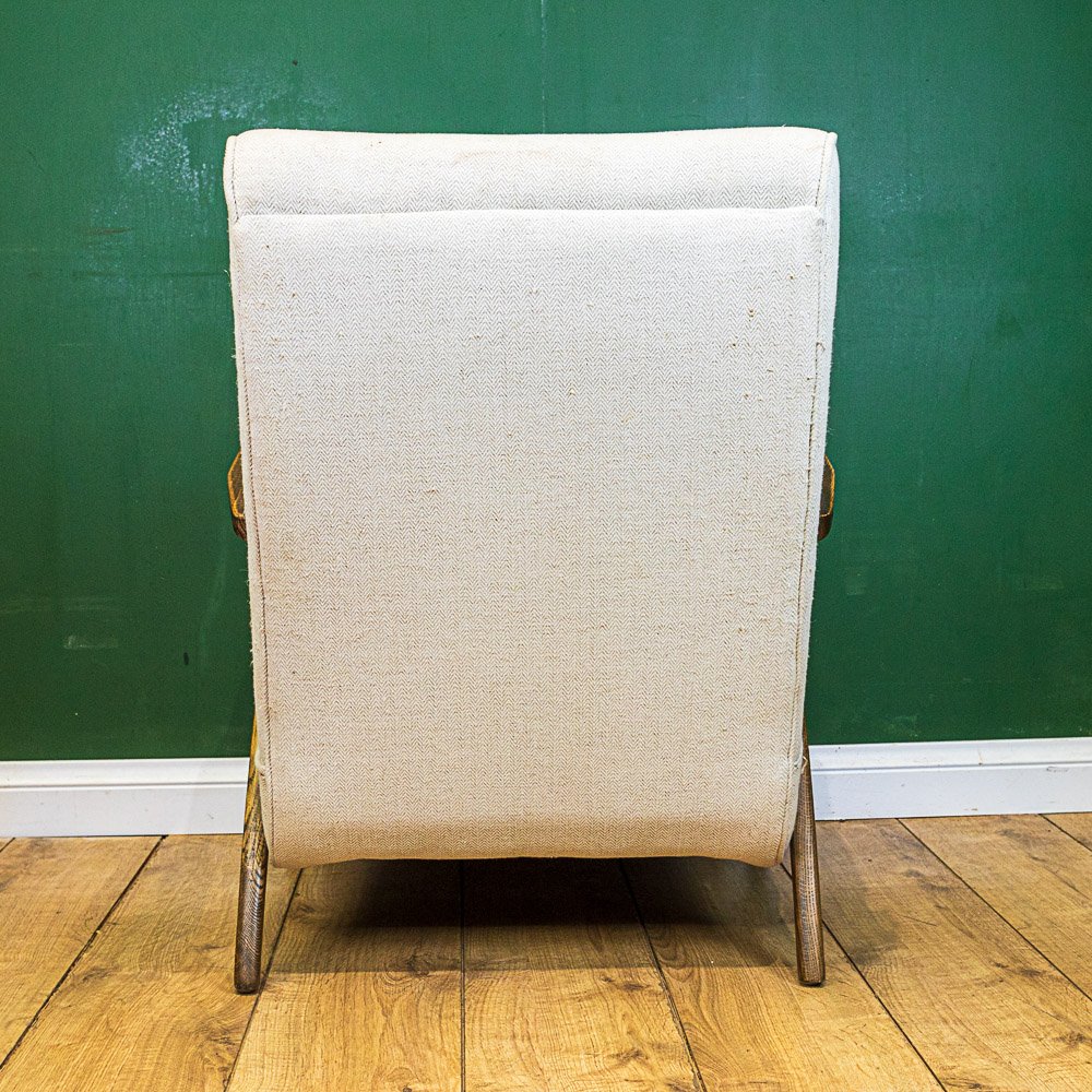 Mid Century Oak Fireside Armchair