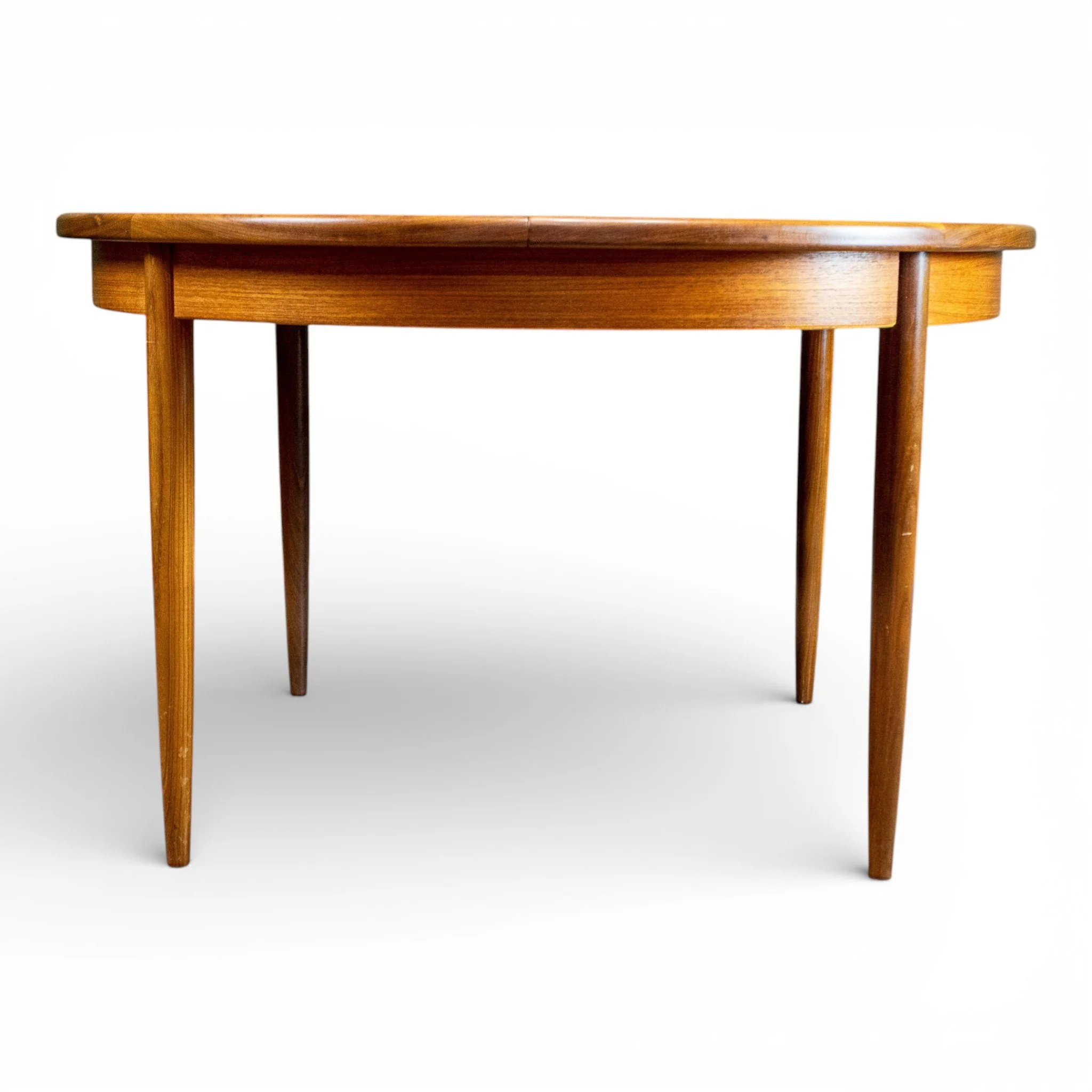 G Plan Fresco Round Teak Extending Dining Table