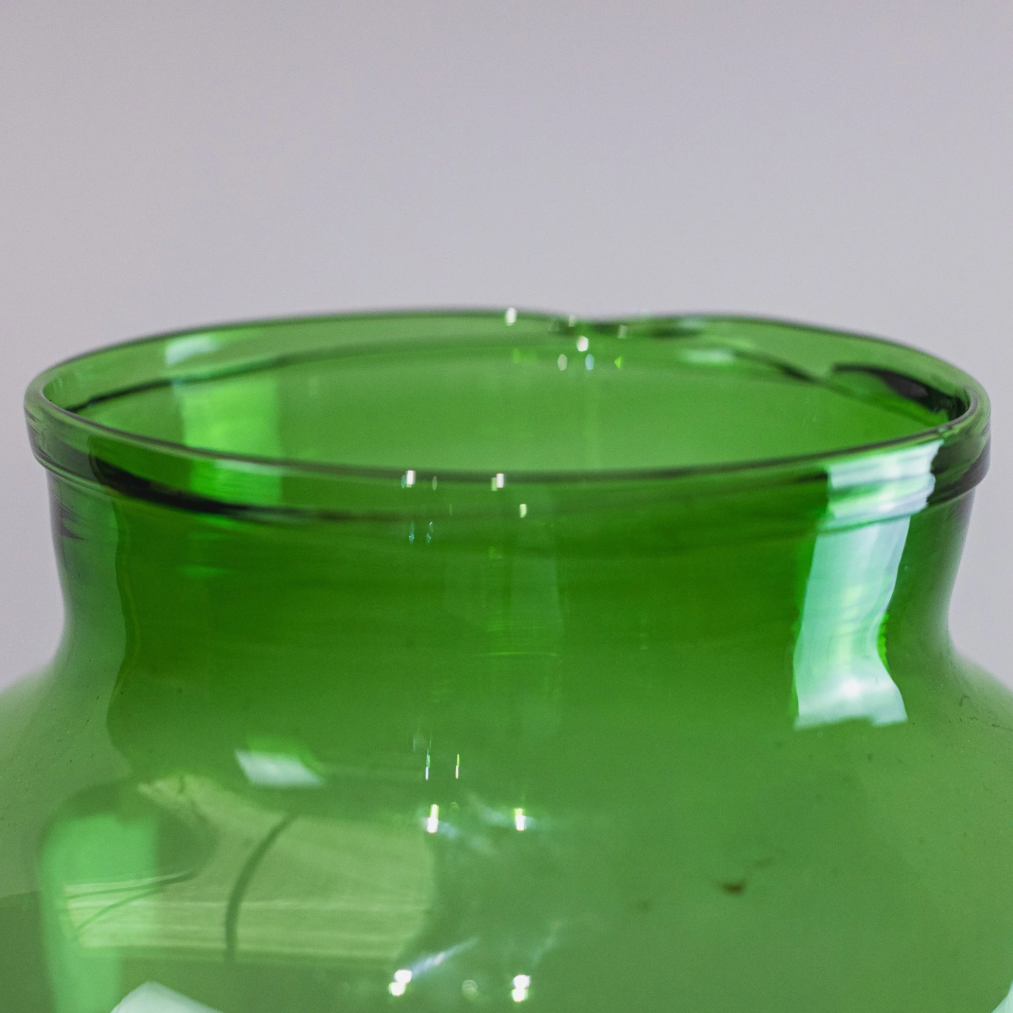 29. Large Green Tinted European Glass Vase -3.jpg