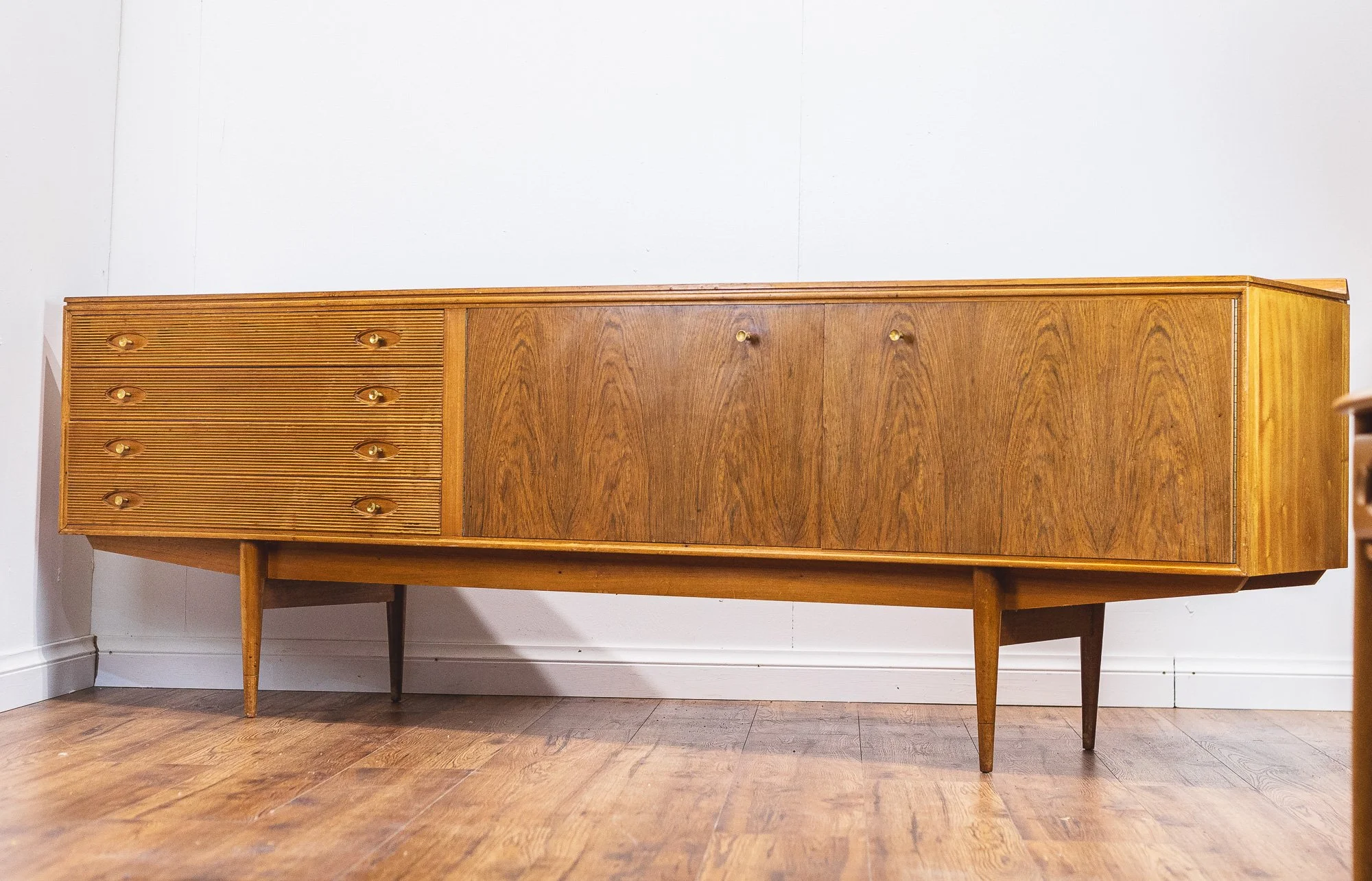 Robert Heritage for Archie Shine Walnut and Teak Long Sideboard