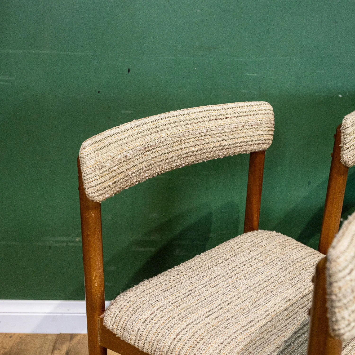 McIntosh Tuck Under Teak Round Dining Table and Chairs Set