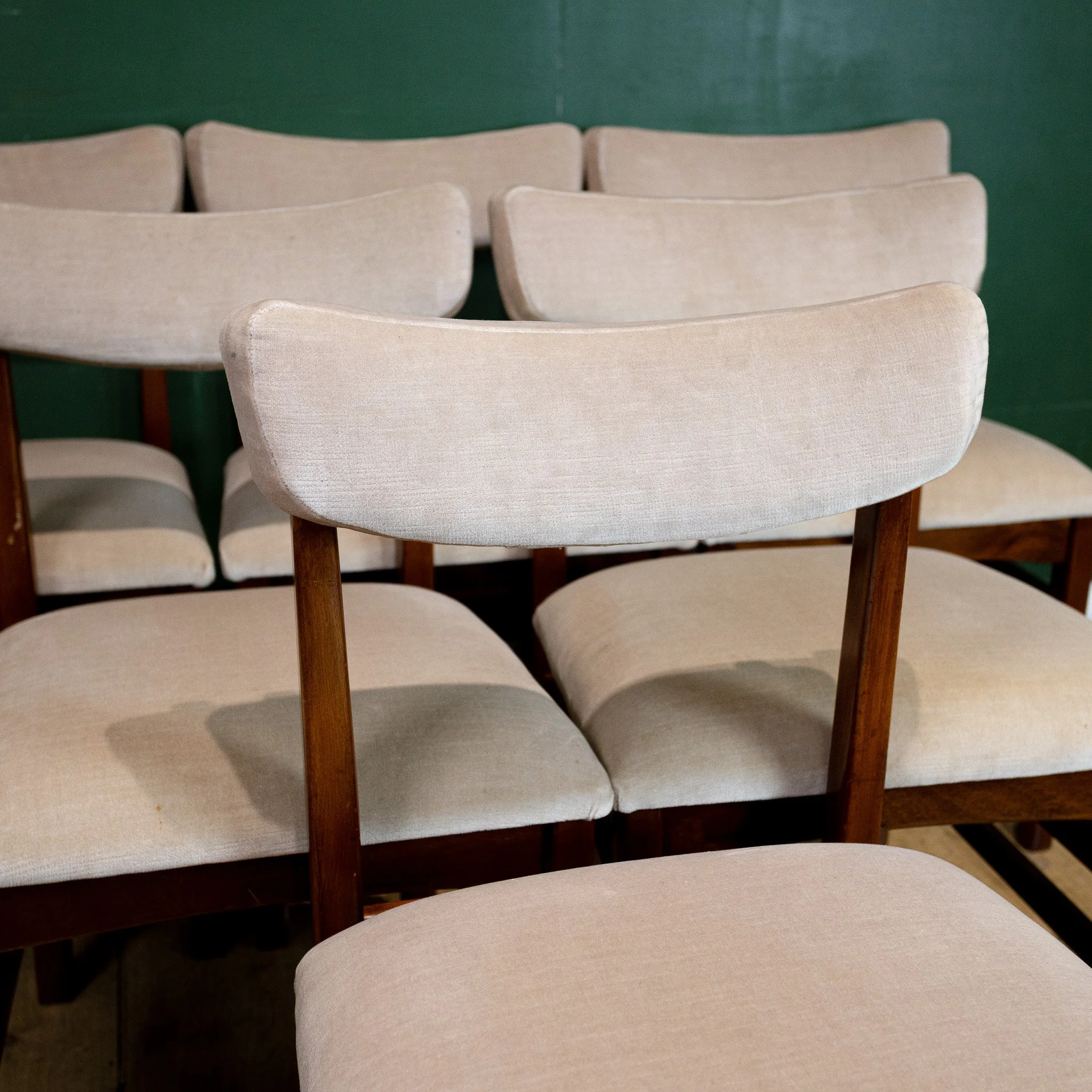 Set of 6 Mid Century Teak Dining Chairs