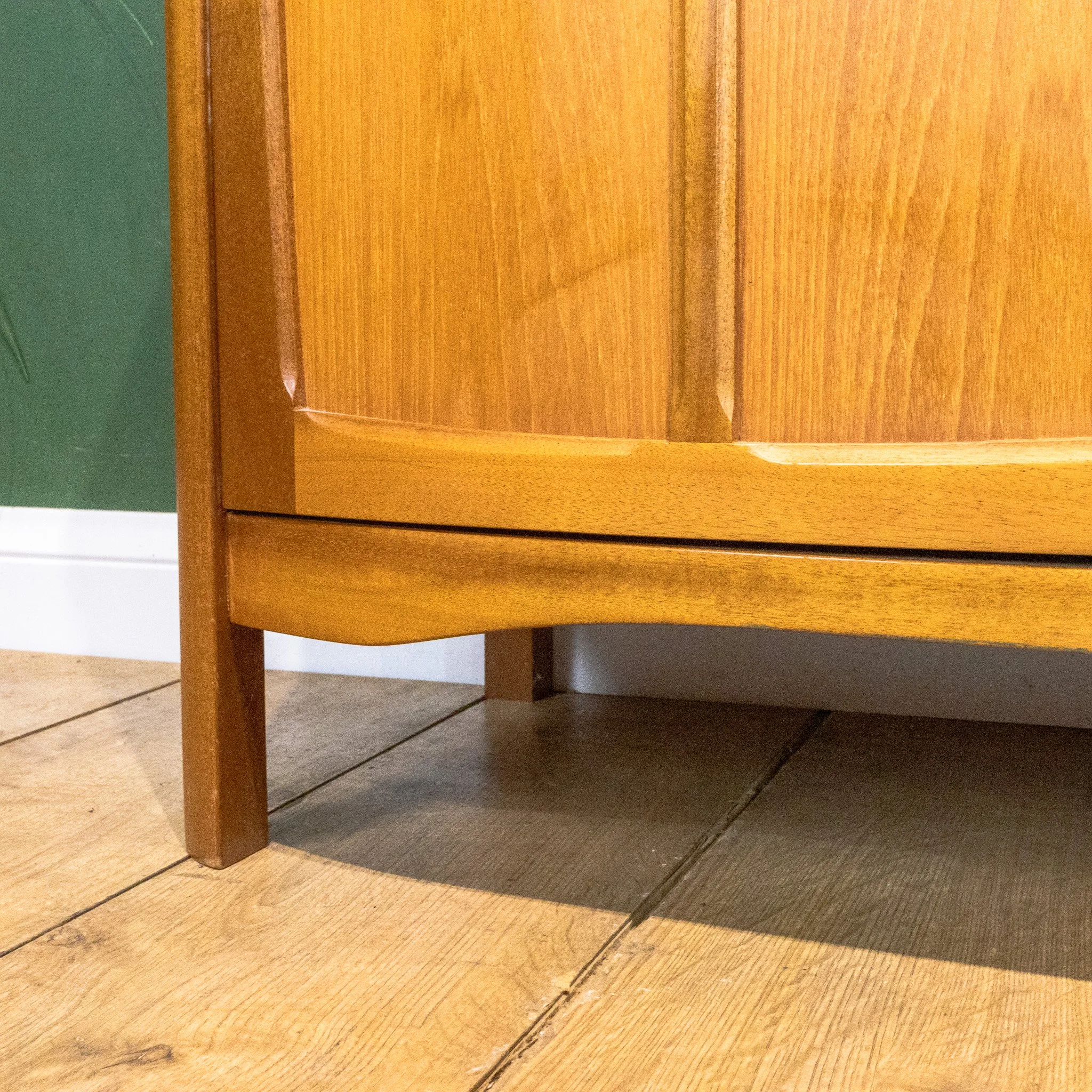 Nathan Squares Curved Teak Sideboard