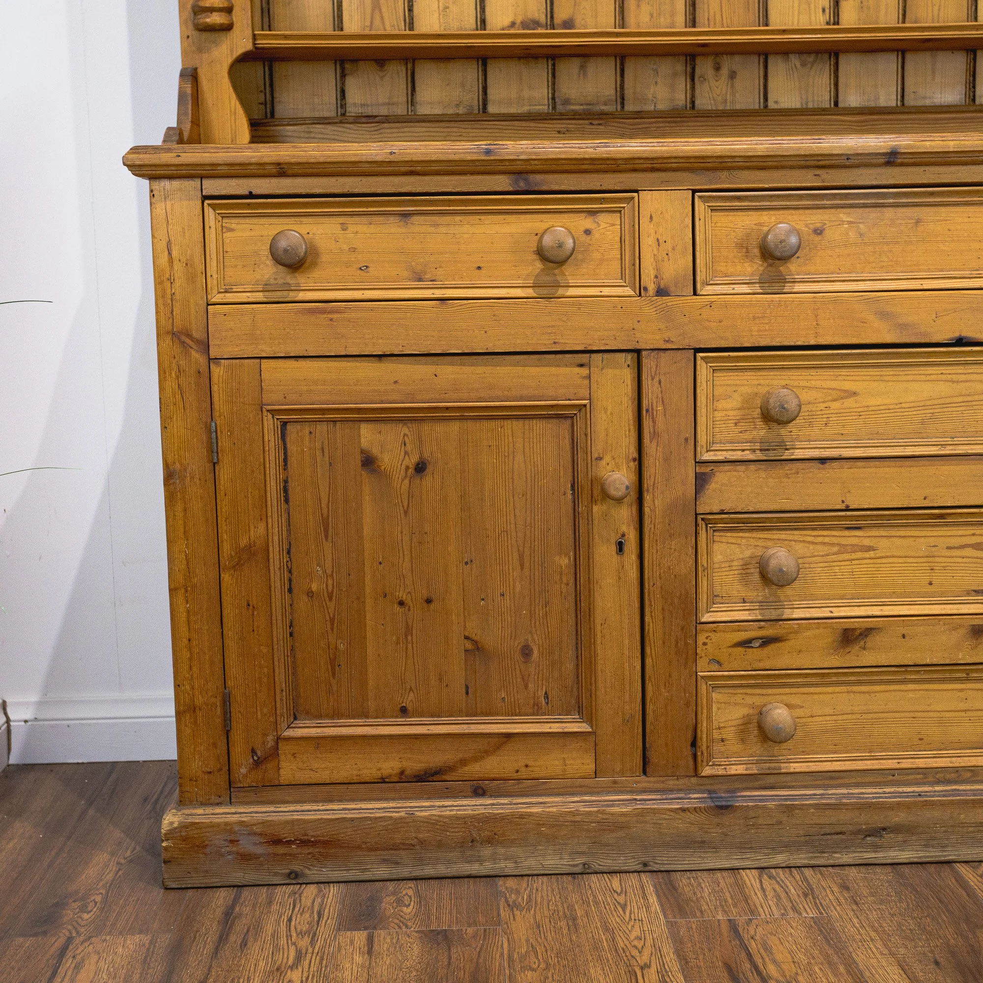 Large Country Farmhouse Pine Dresser