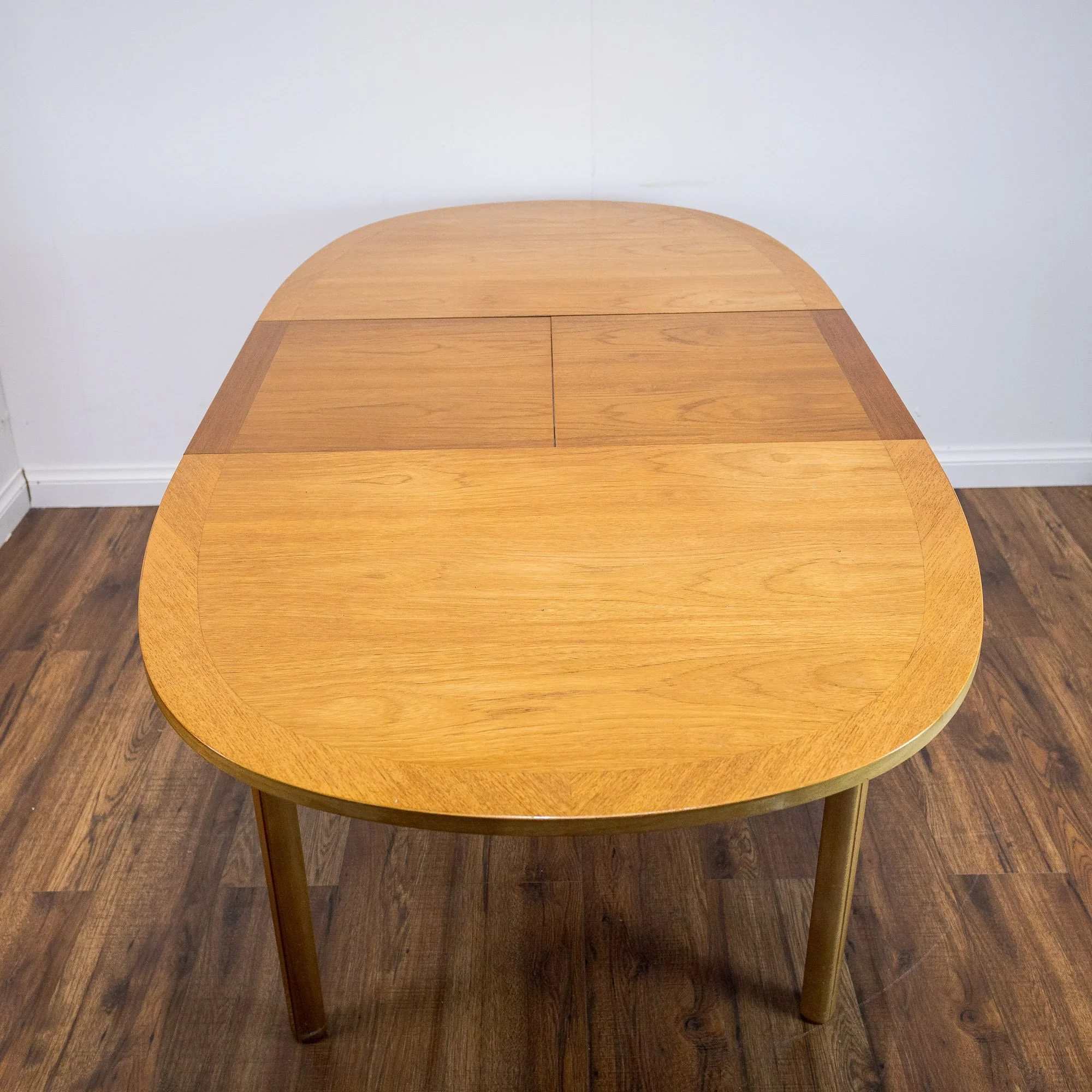 Nathan Teak Oval Extending Dining Table and 4 Chairs